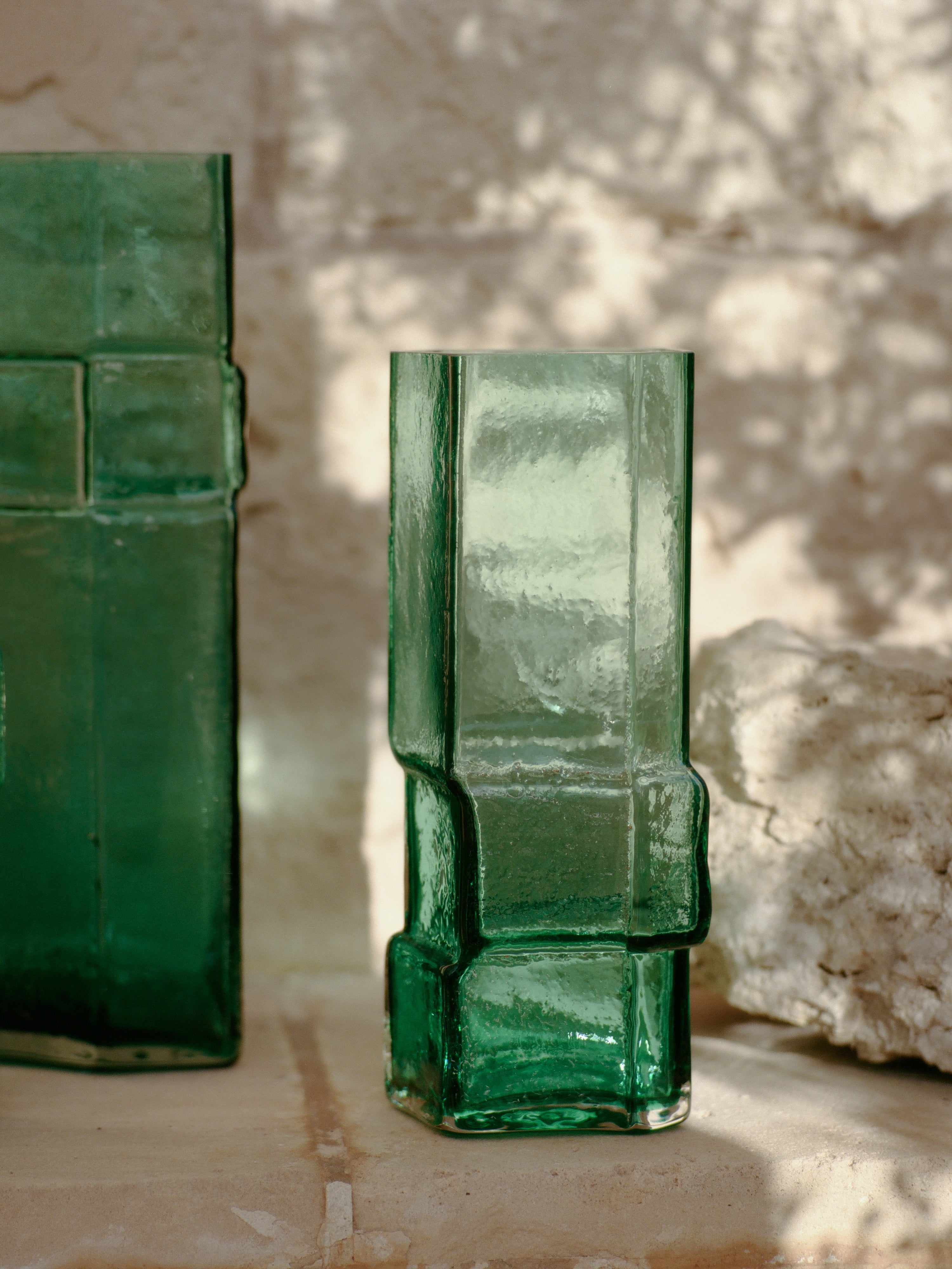 Vase MURO grünes Glas