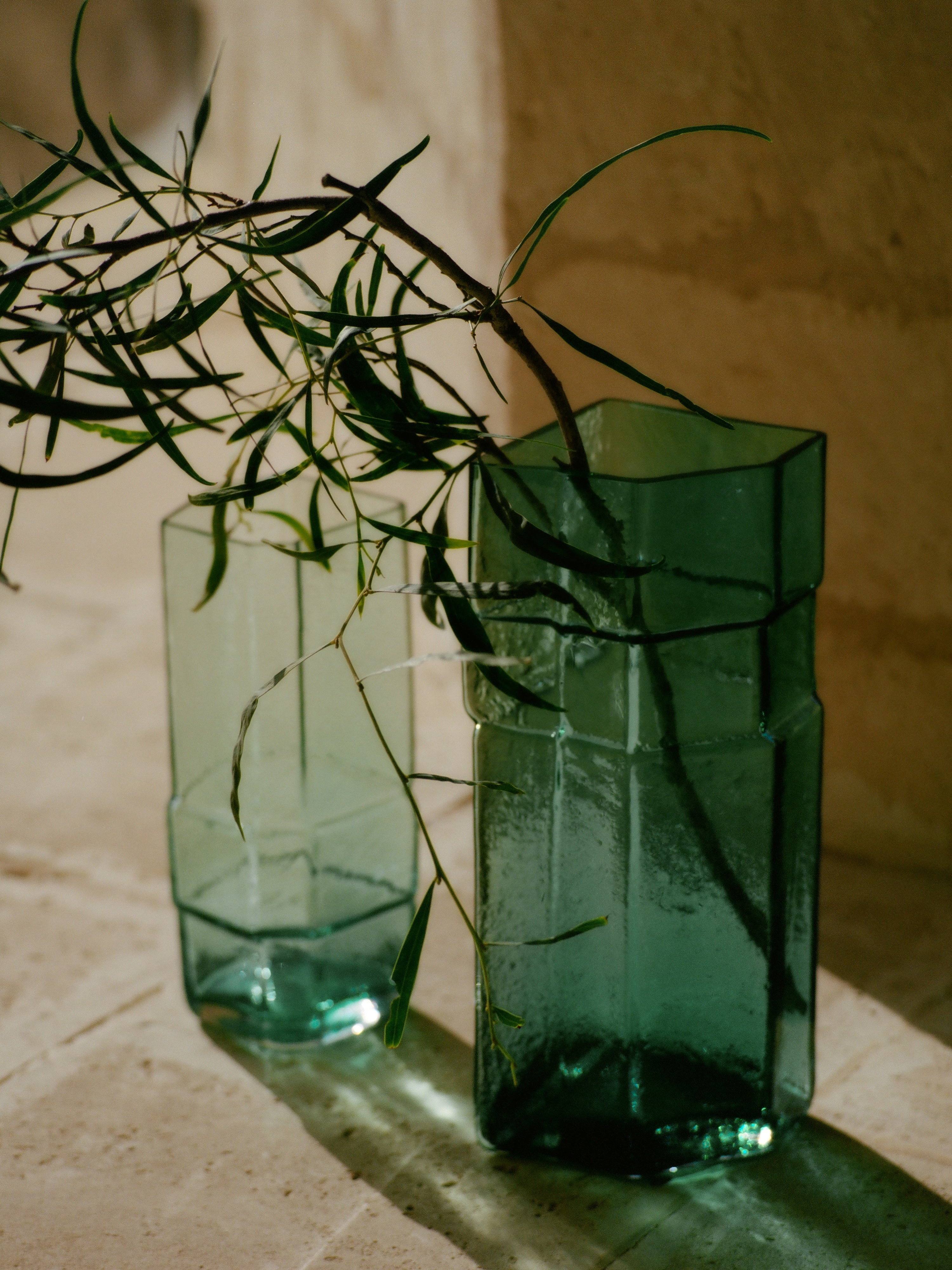 Vase MURO grünes Glas