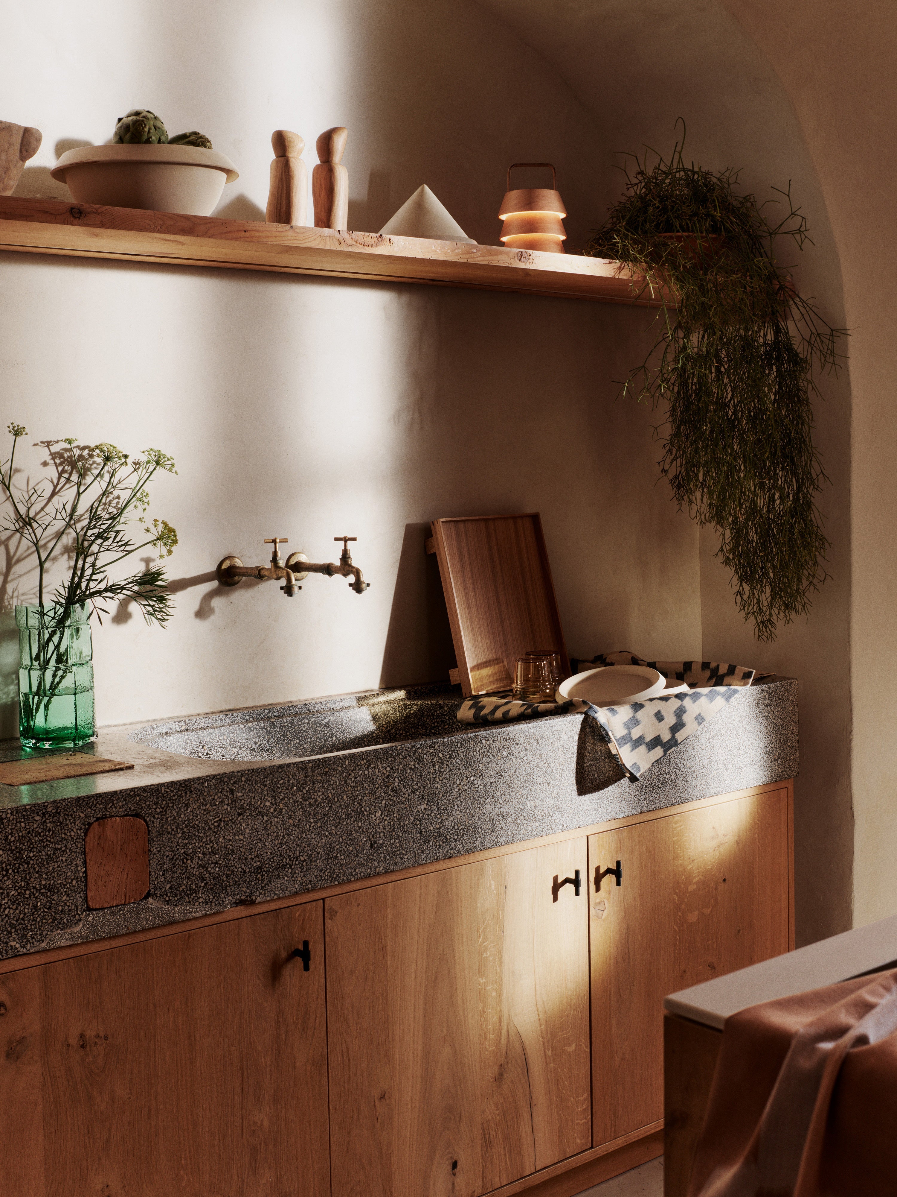 Tragbare Lampe LUVER lite aus Douglasienholz