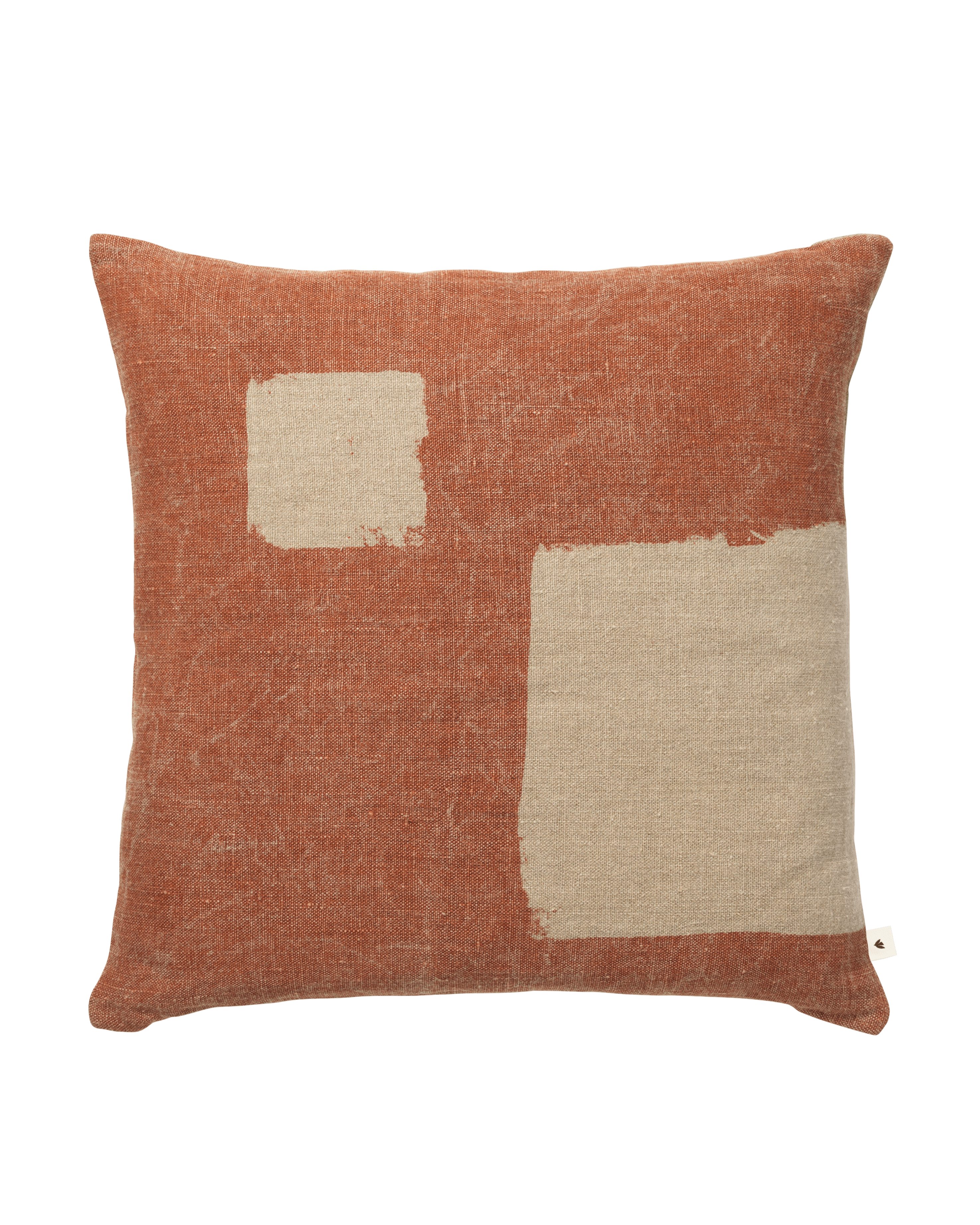 Dekokissen OLEO rostrot mit Beige