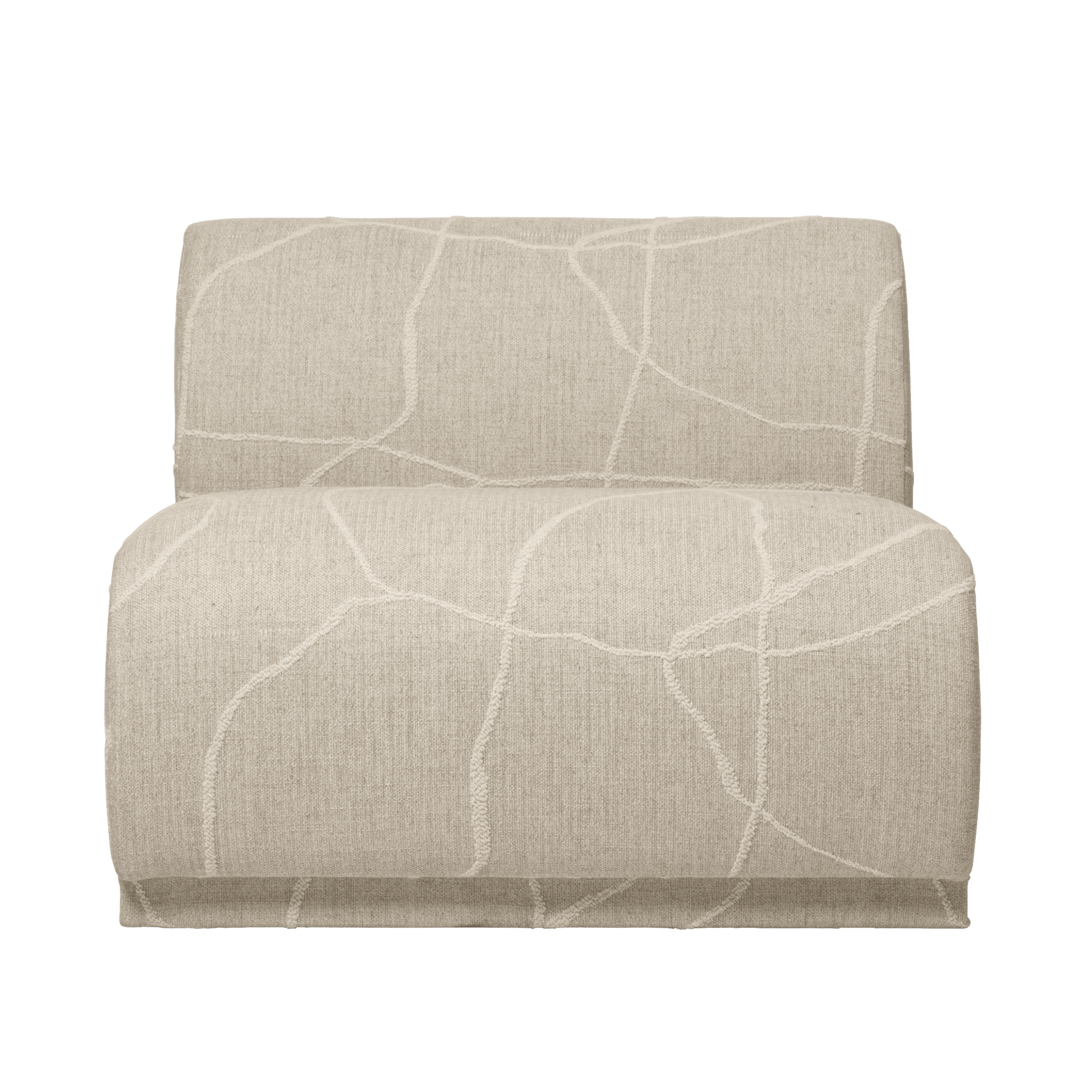 Modular Sofa RICO Can Lis - Central Element in Sand with White