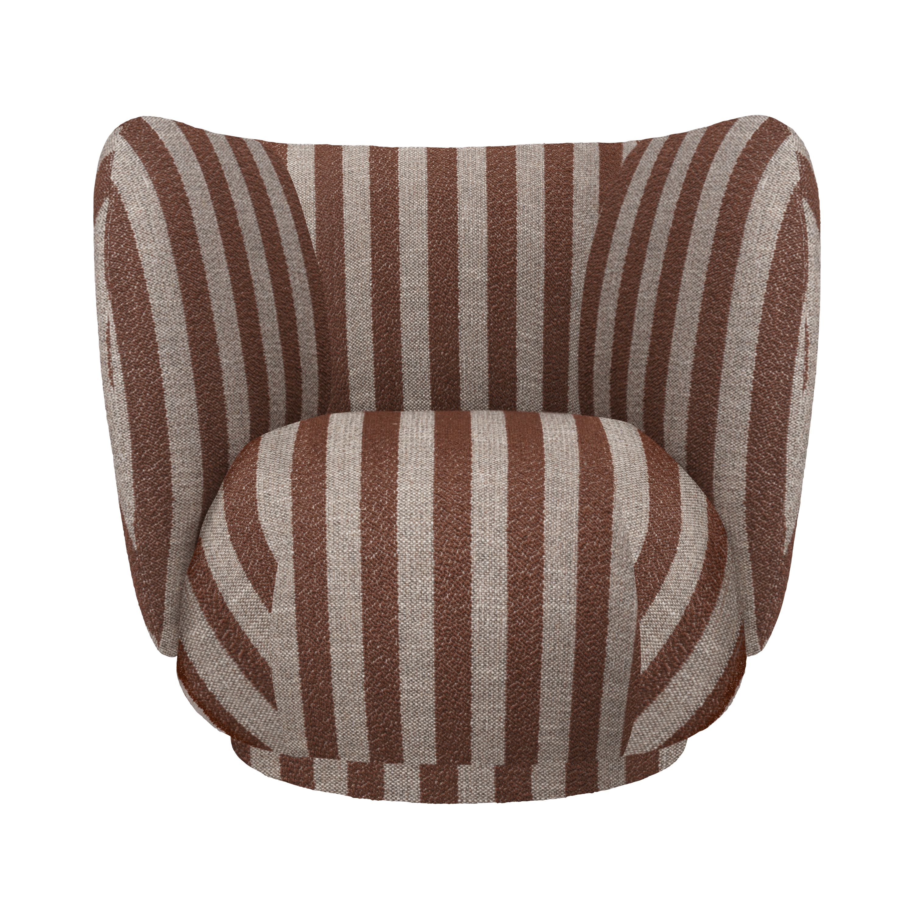 RICO LOUNGE Chocolate Armchair with Sand