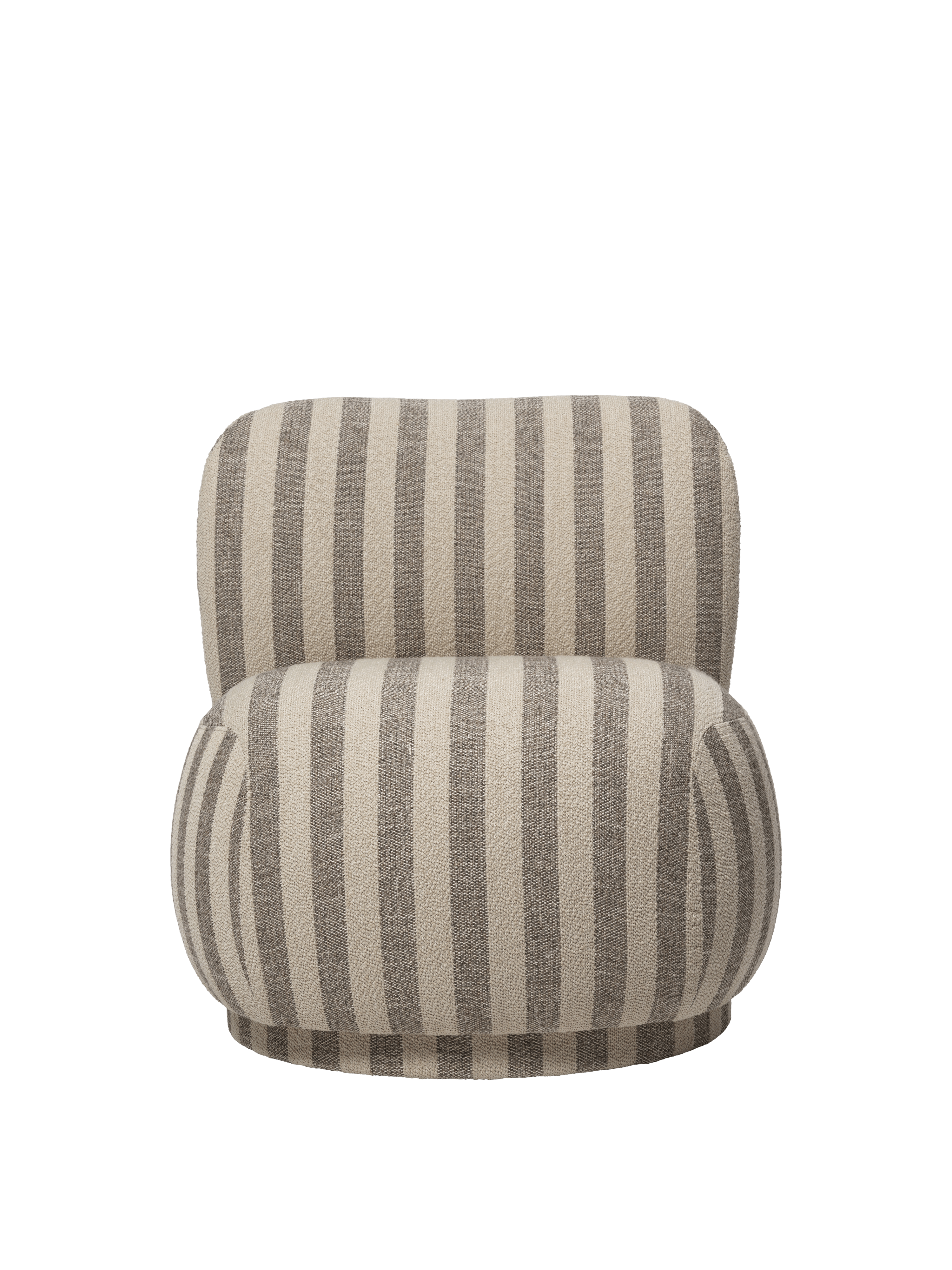 RICO PICCOLO LOUNGE Swivel Armchair in Sandy Louisiana with Broken White