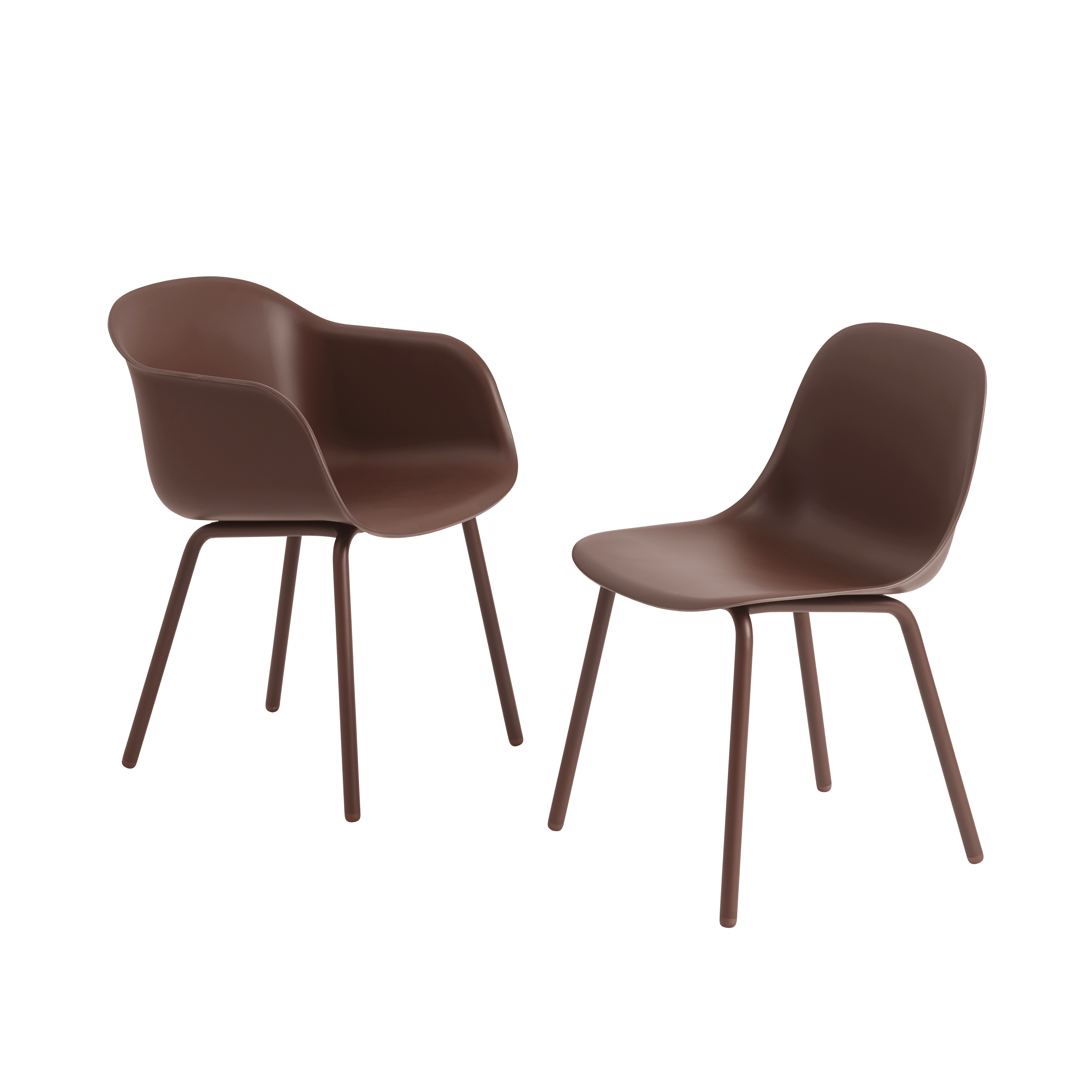 FIBER Outdoor Chair Brown
