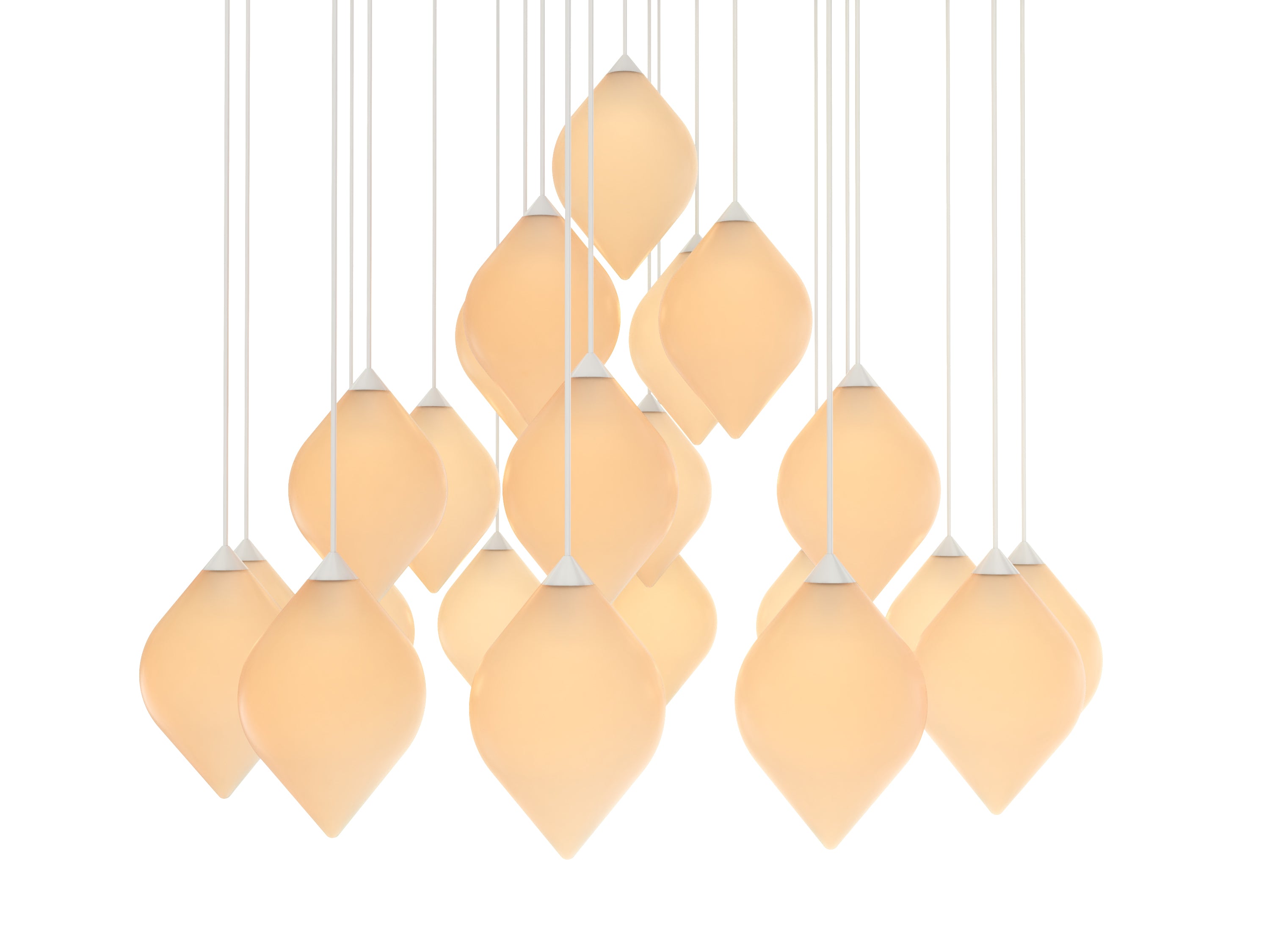 FLARE TOP Pendant Lamp with Opal Shade