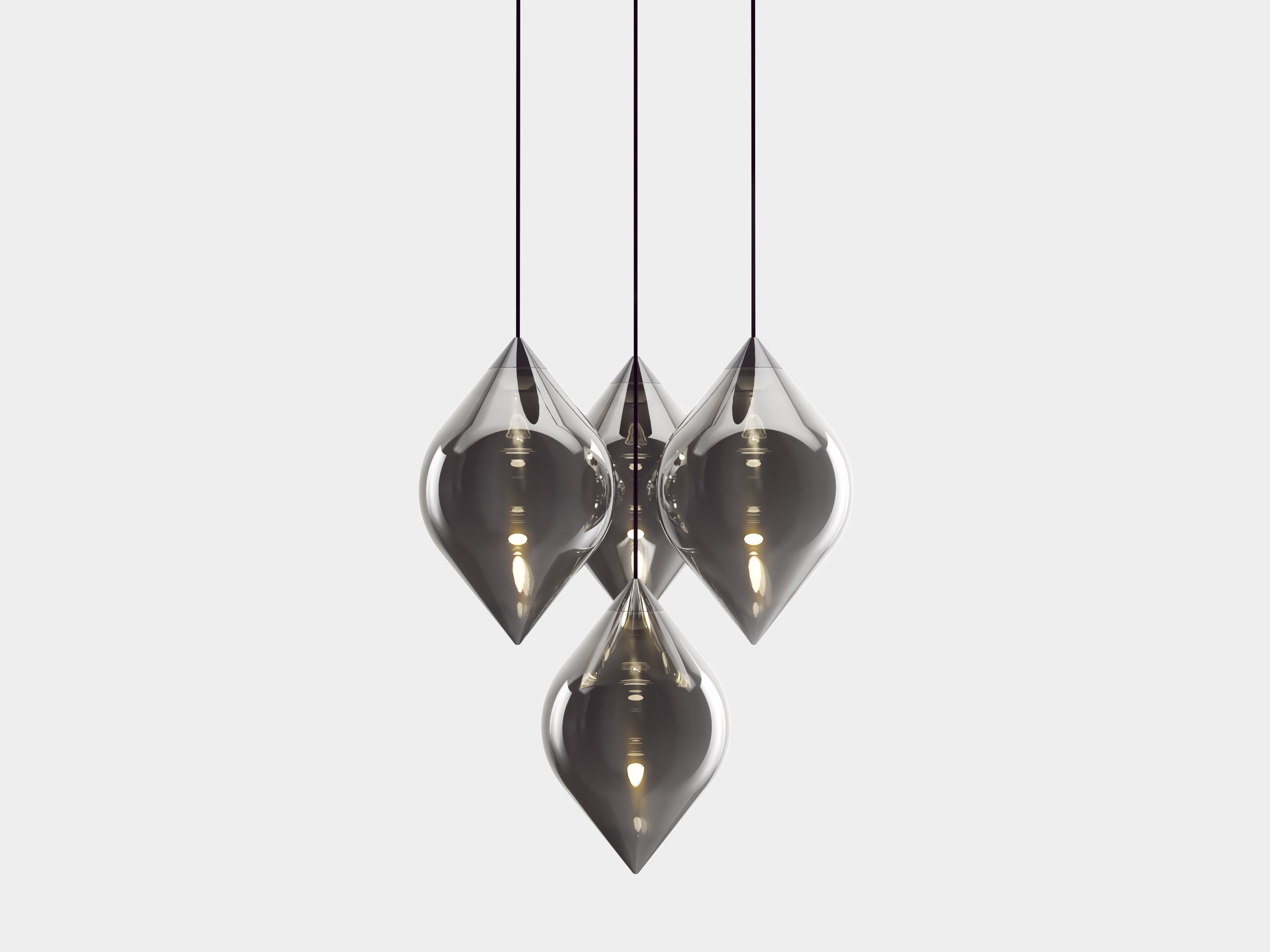 FLARE TOP Pendant Lamp with Silver Shade