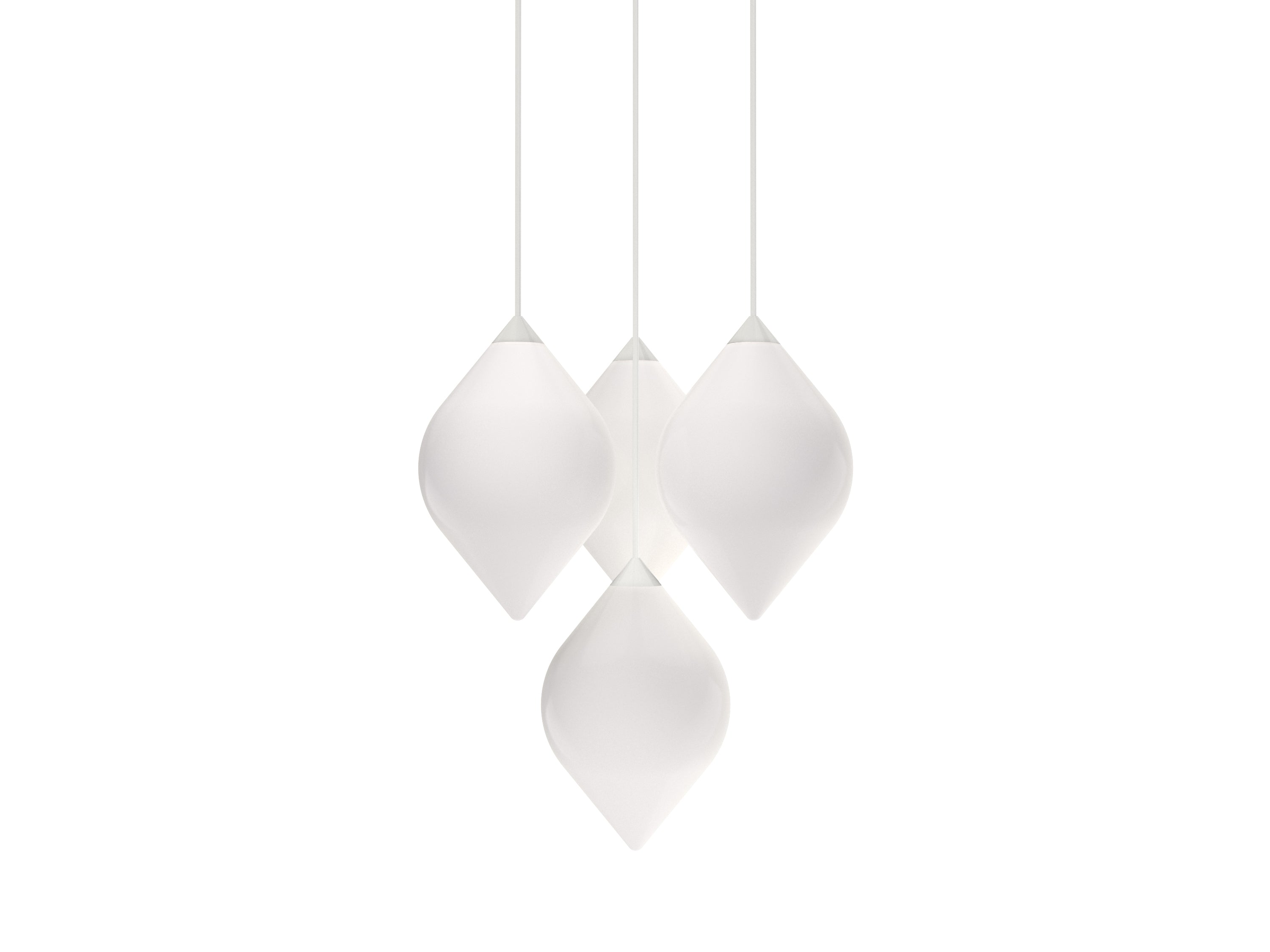 FLARE TOP Pendant Lamp with Opal Shade