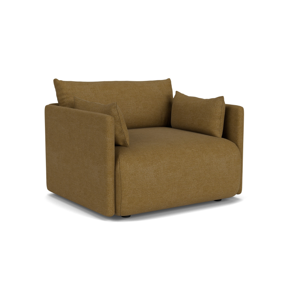 Fotel OFFSET musztardowy