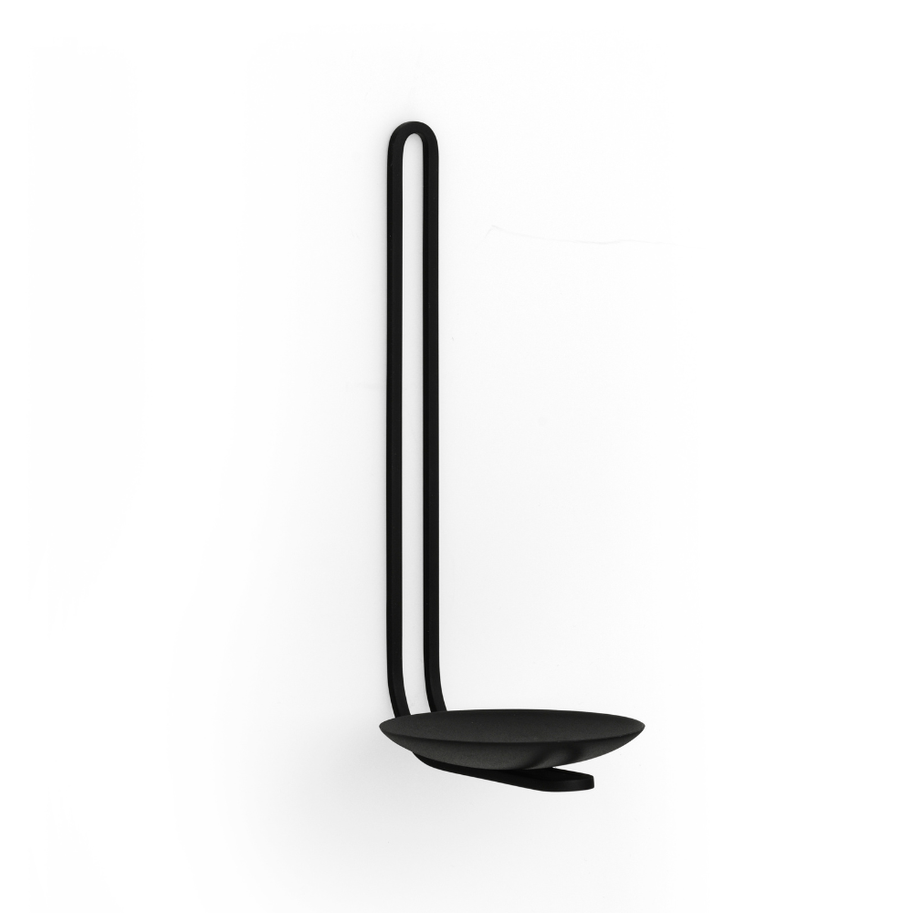 Black wall candle holder CLIP