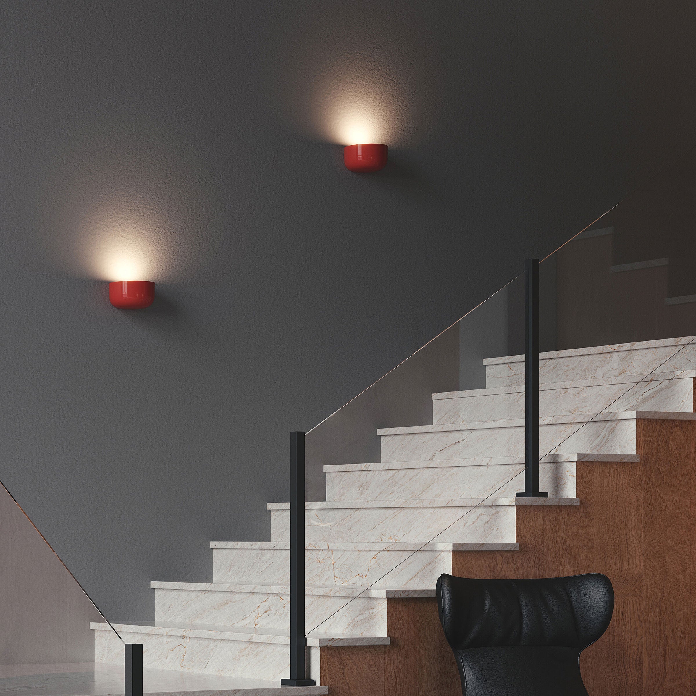 Wandleuchte BELLHOP ziegelrot