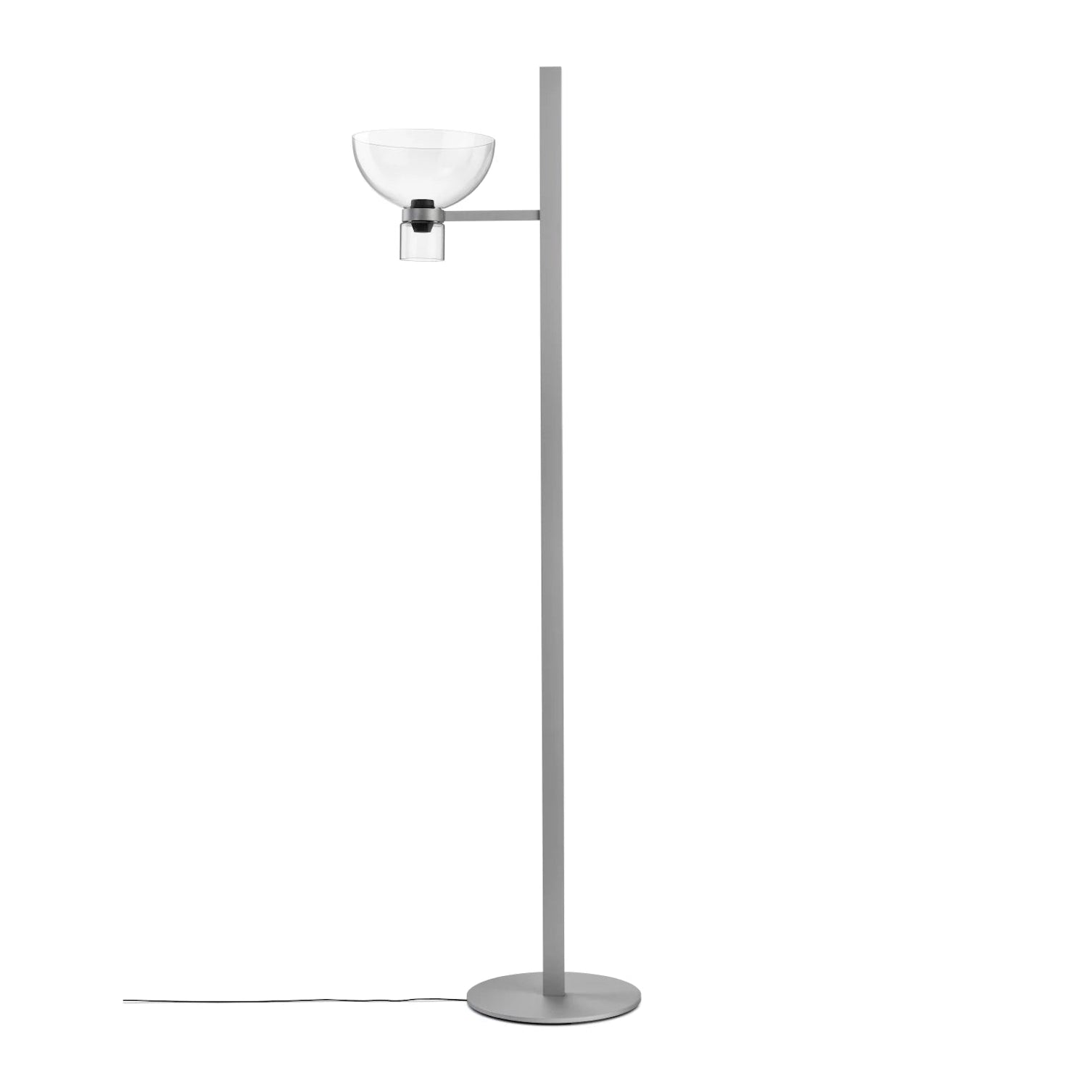 NOCTURNE F1 BOWL Silver Floor Lamp