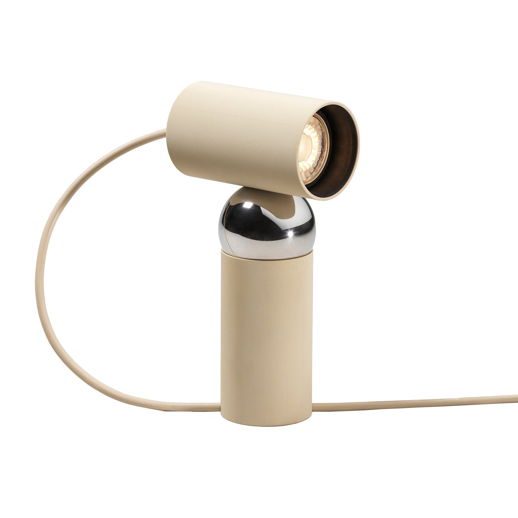 Tischlampe BILBOQUET cremefarben