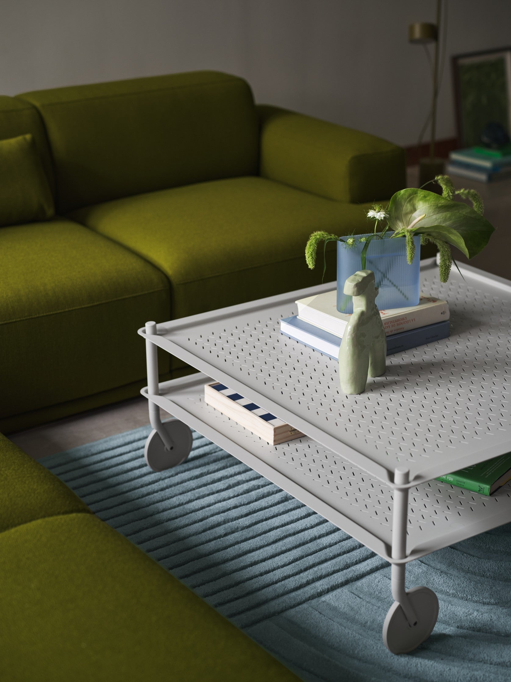 RELEVO rug dark green
