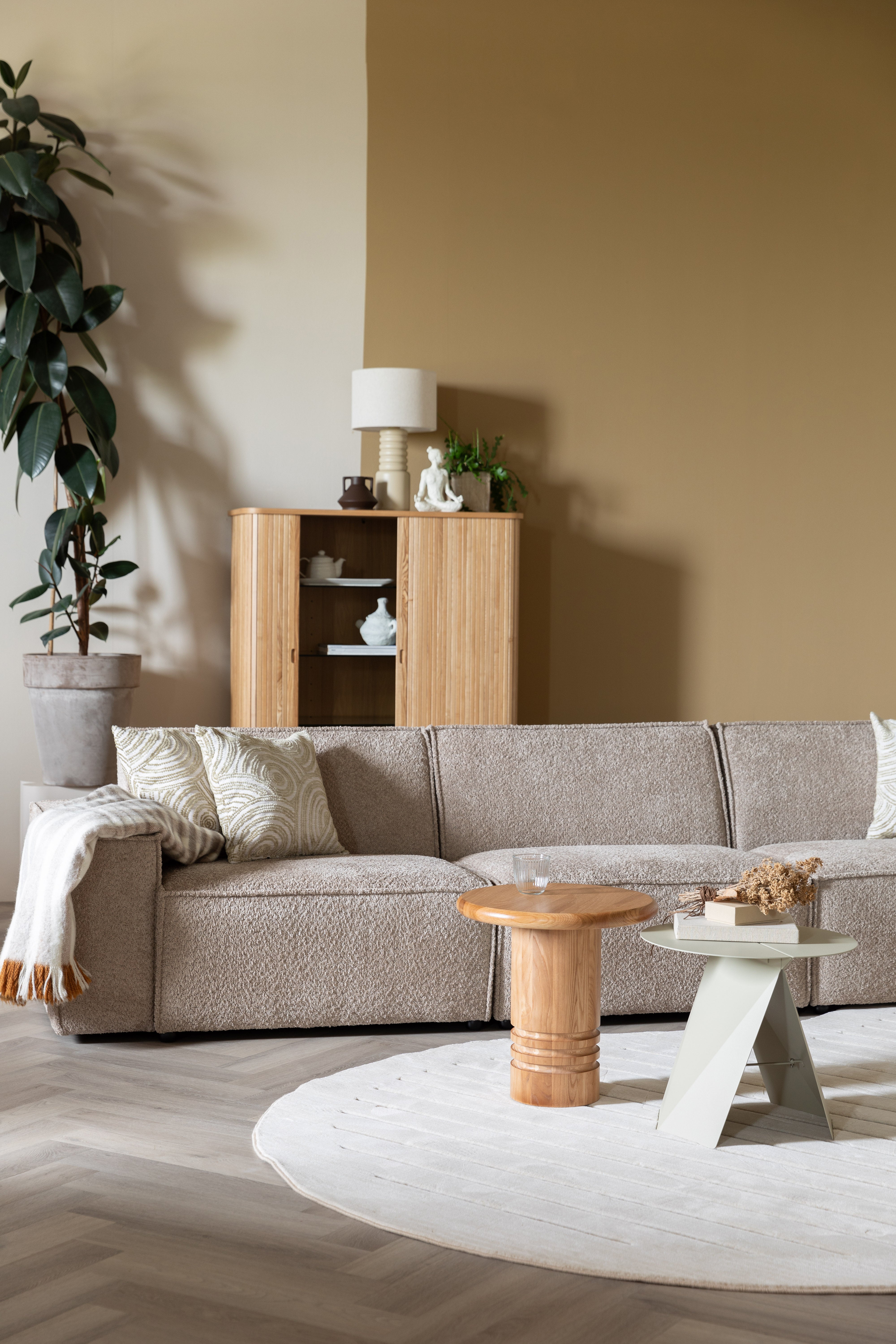 FOLDY Beige Side Table