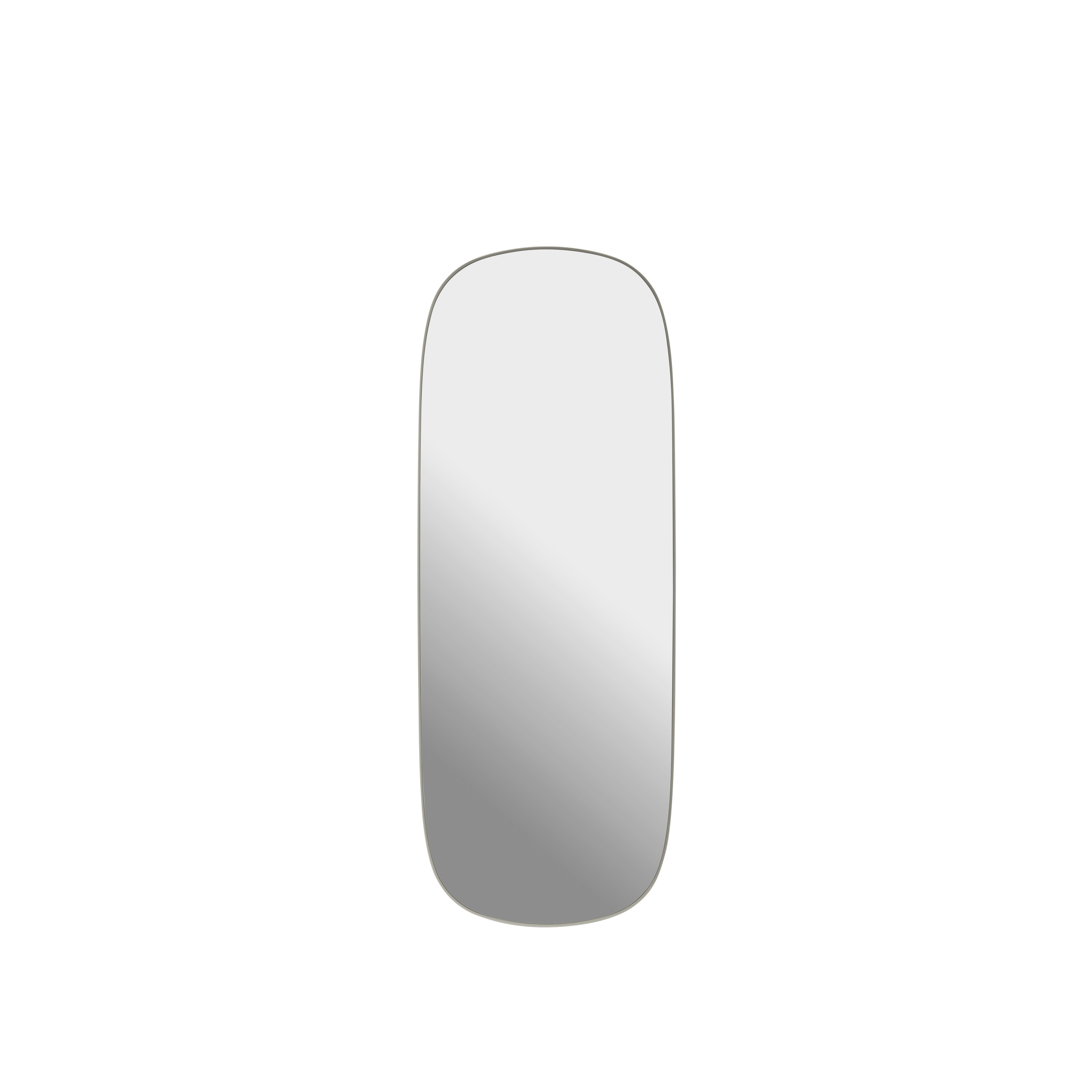 Framed Mirror Gray Frame