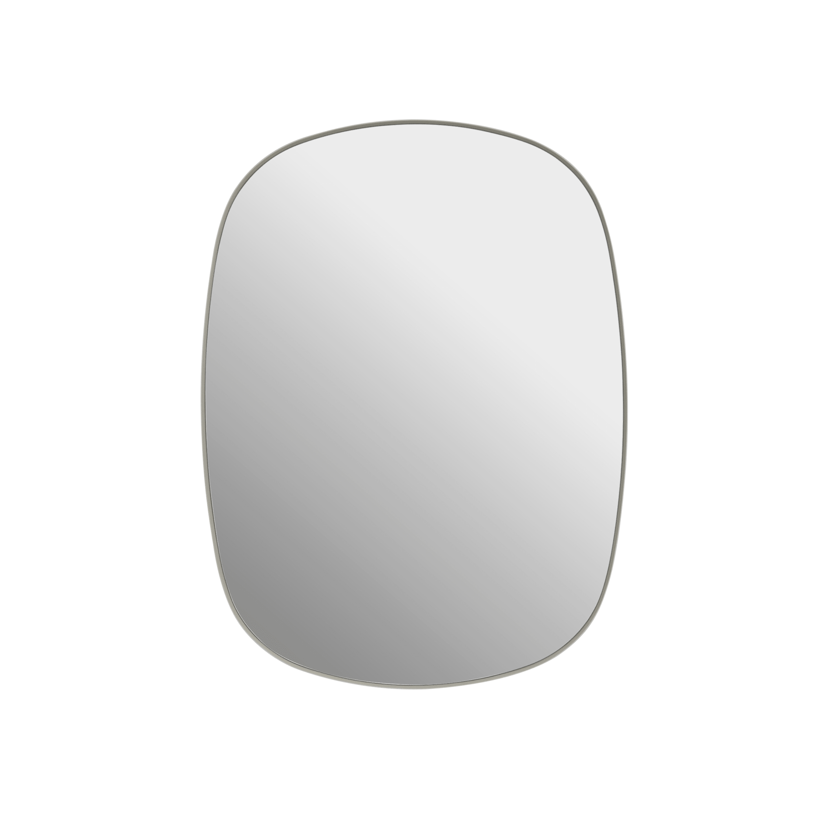 Framed Mirror Gray Frame