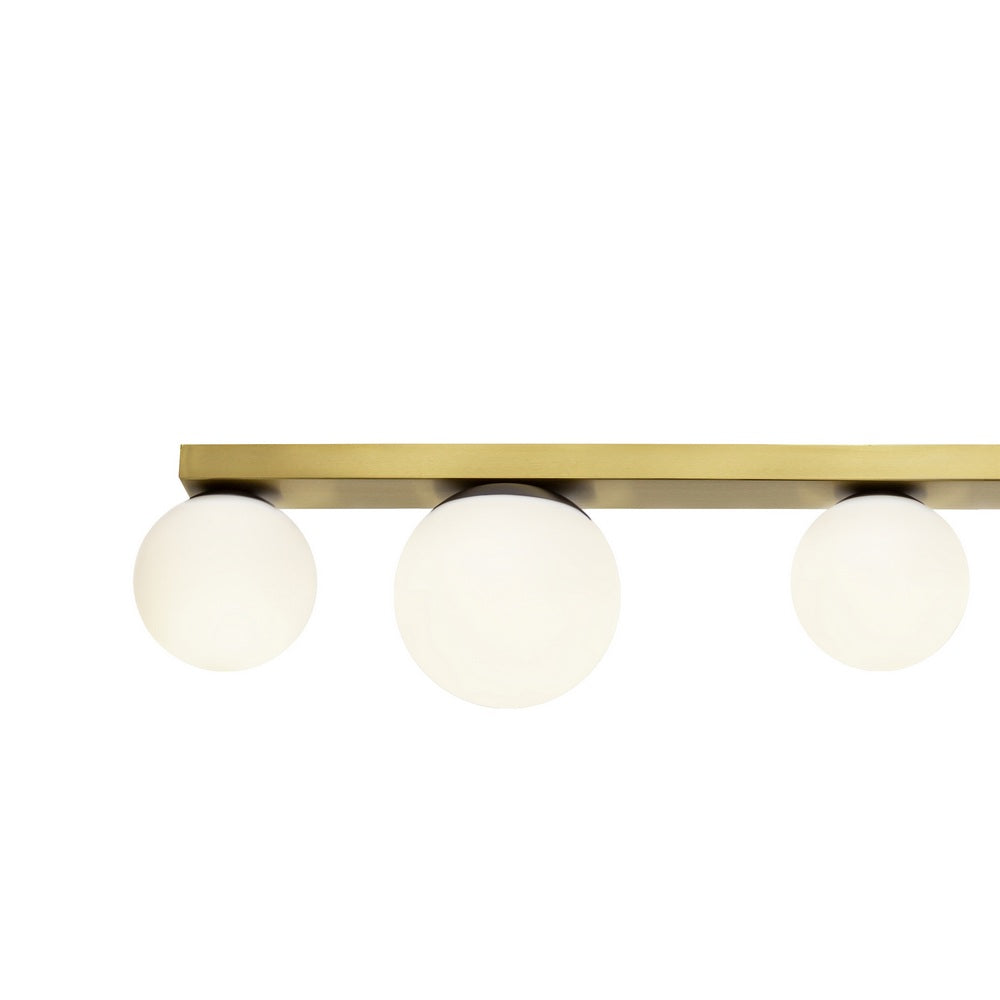 Six-point ceiling lamp GIGI brushed brass