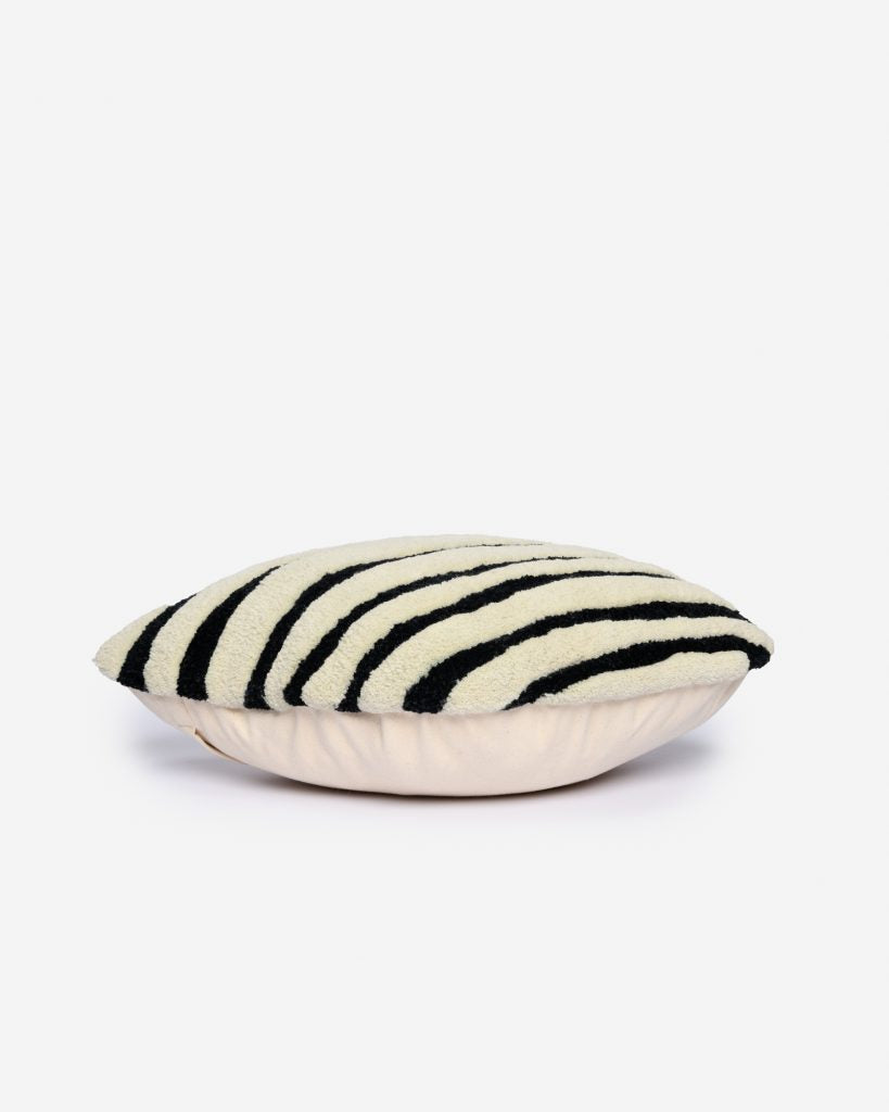 BONBON decorative pillow broken white with black
