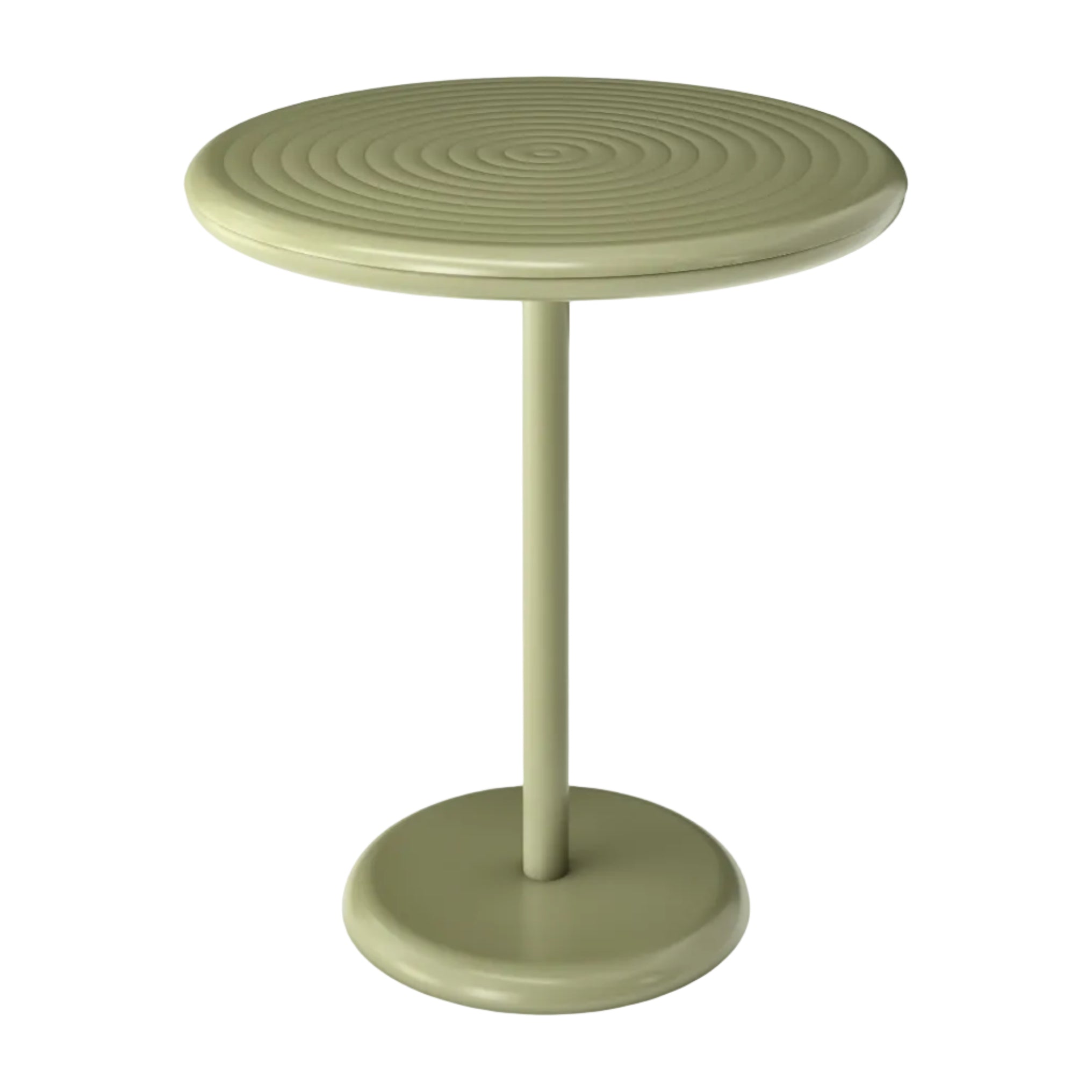Round outdoor table GROOVE green