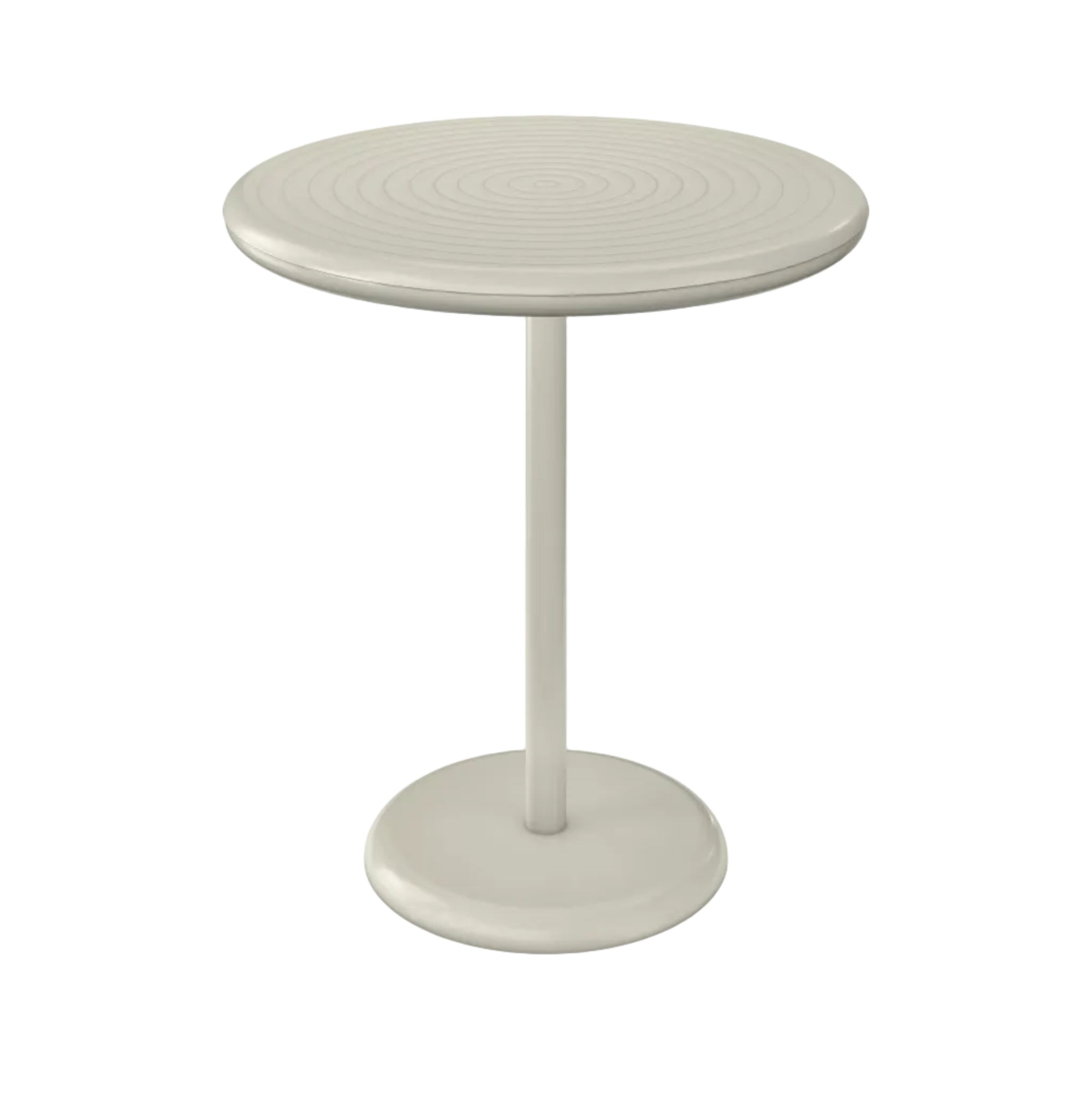 Round Outdoor Table GROOVE Broken White