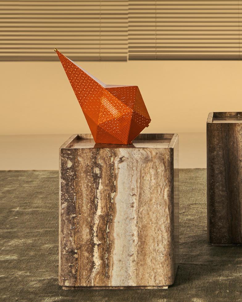 Tragbare Lampe BAGDAD orange