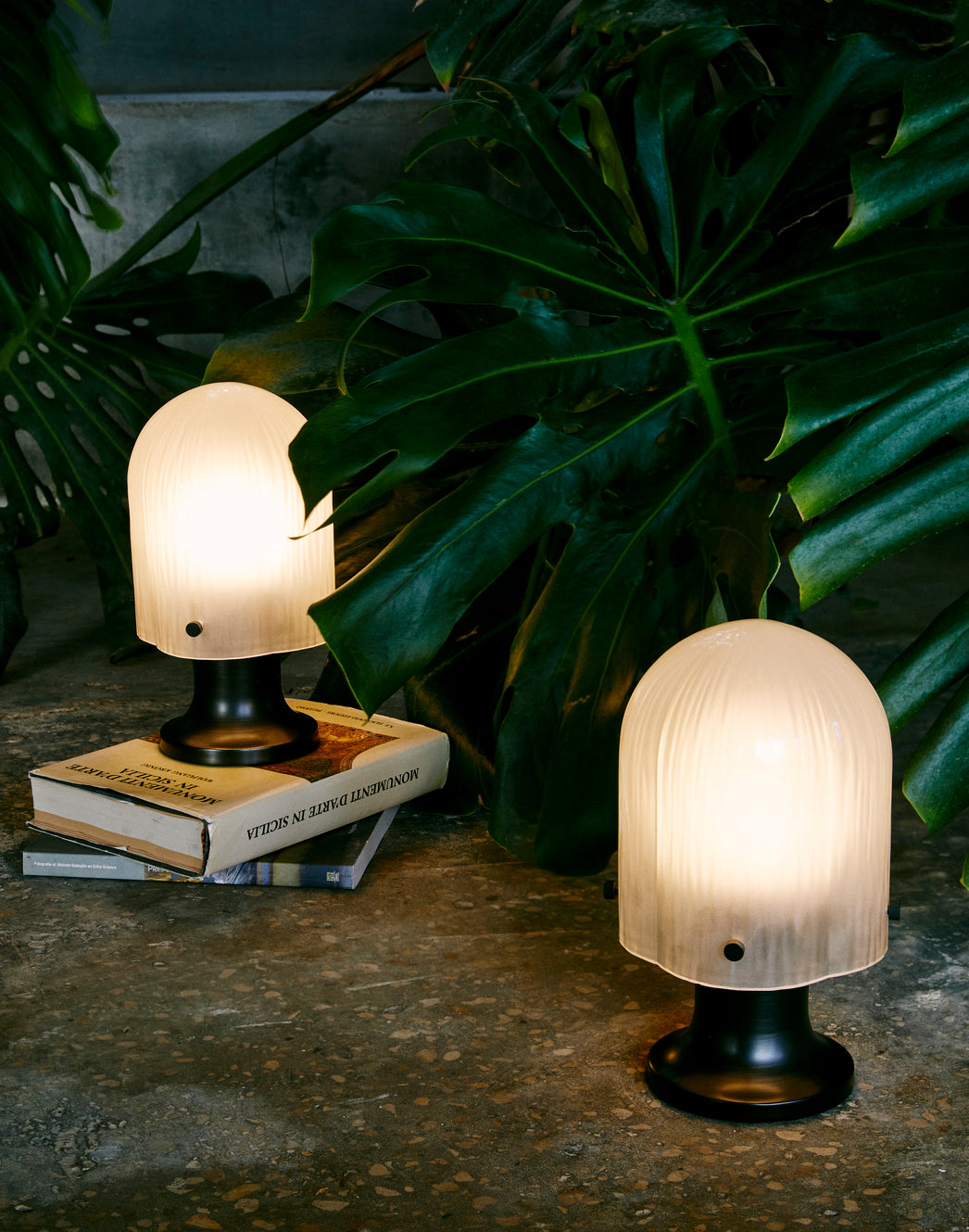 Tragbare Lampe SEINE Glas