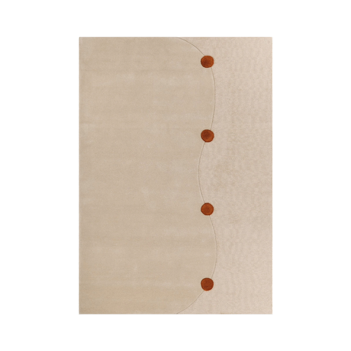 Gdynia Beige Rug with Brick Accents