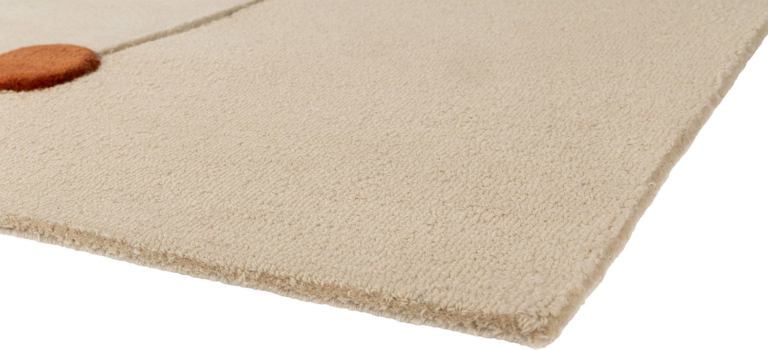 Gdynia Beige Rug with Brick Accents