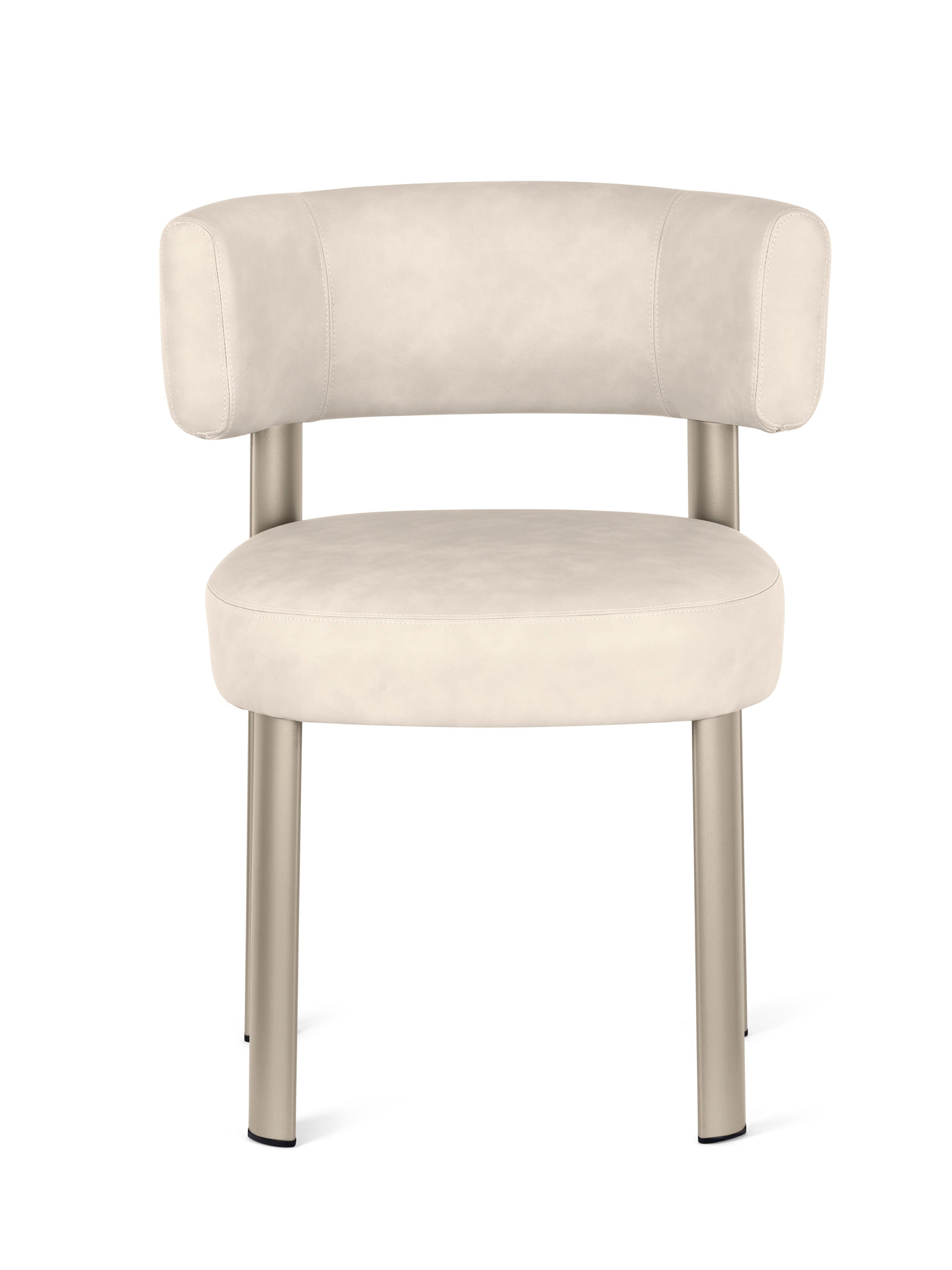 GLEN upholstered chair with beige base
