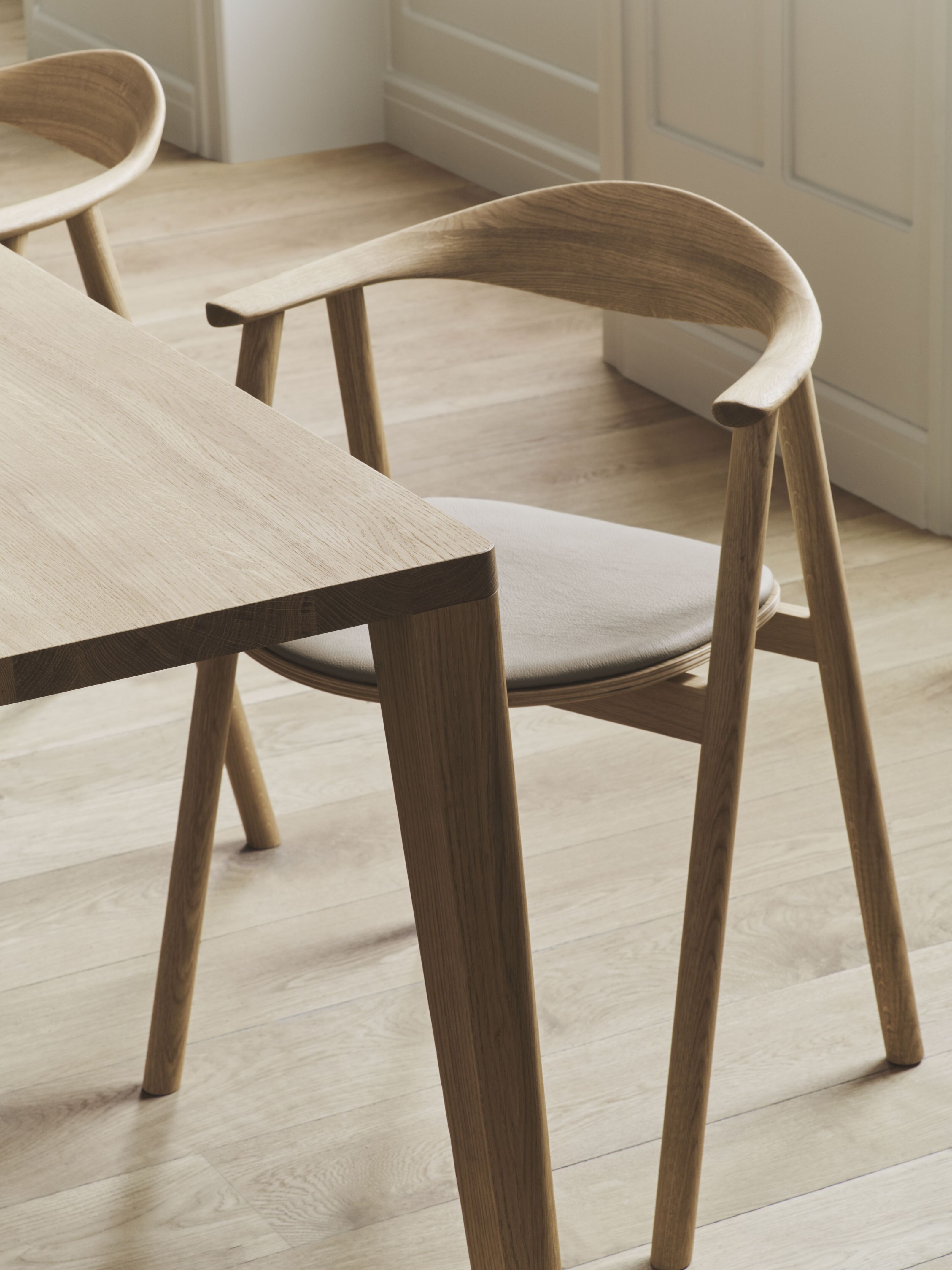 Stuhl schwingen grau -Brown Eiche Holz