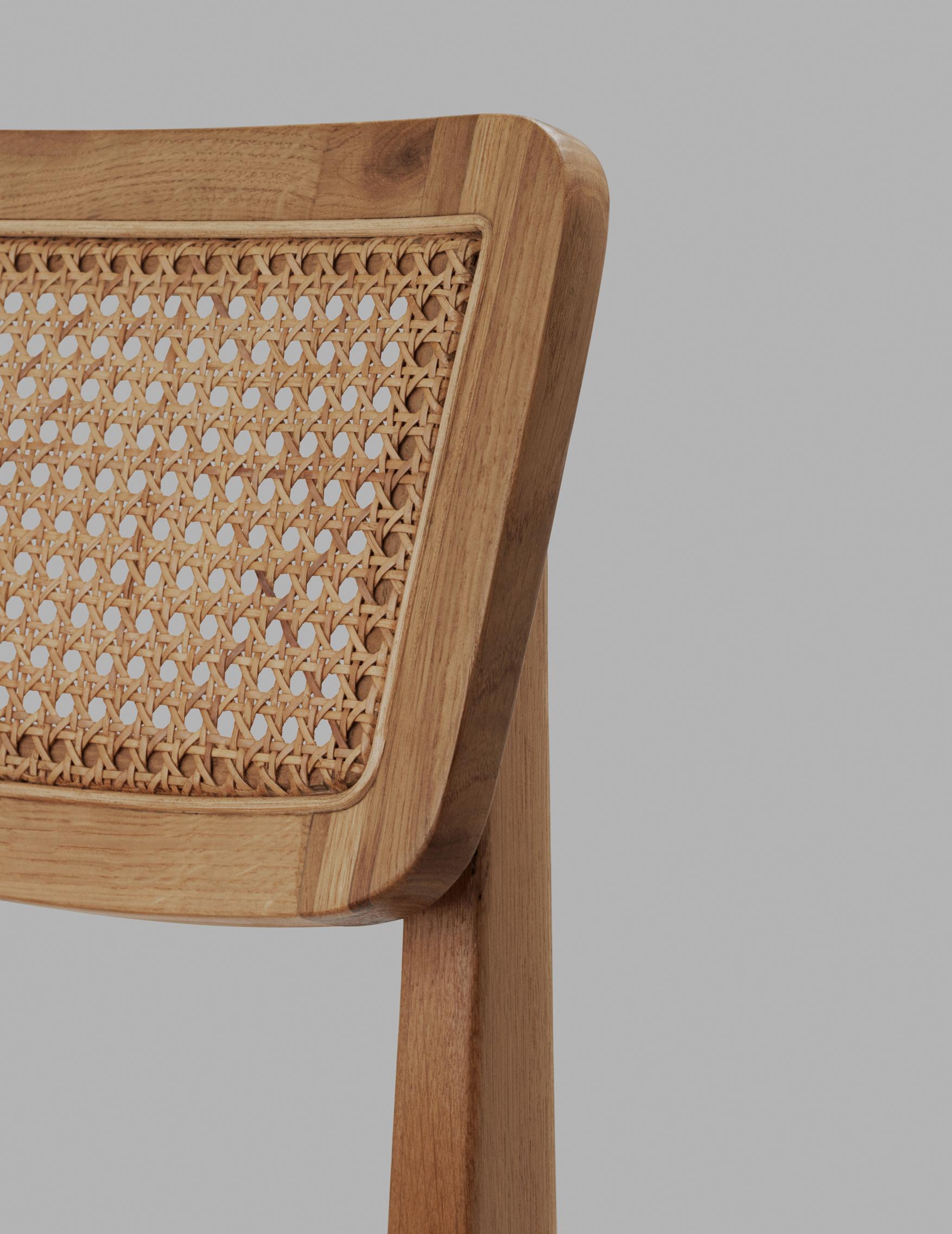 C-CHAIR Stuhl, Eichenholz mit Geflecht