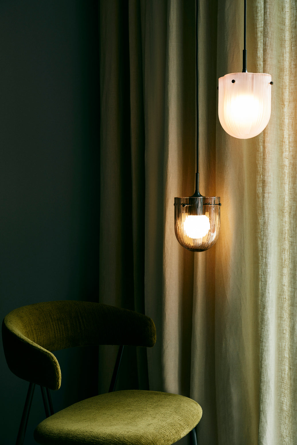 SEINE pendant lamp pink glass