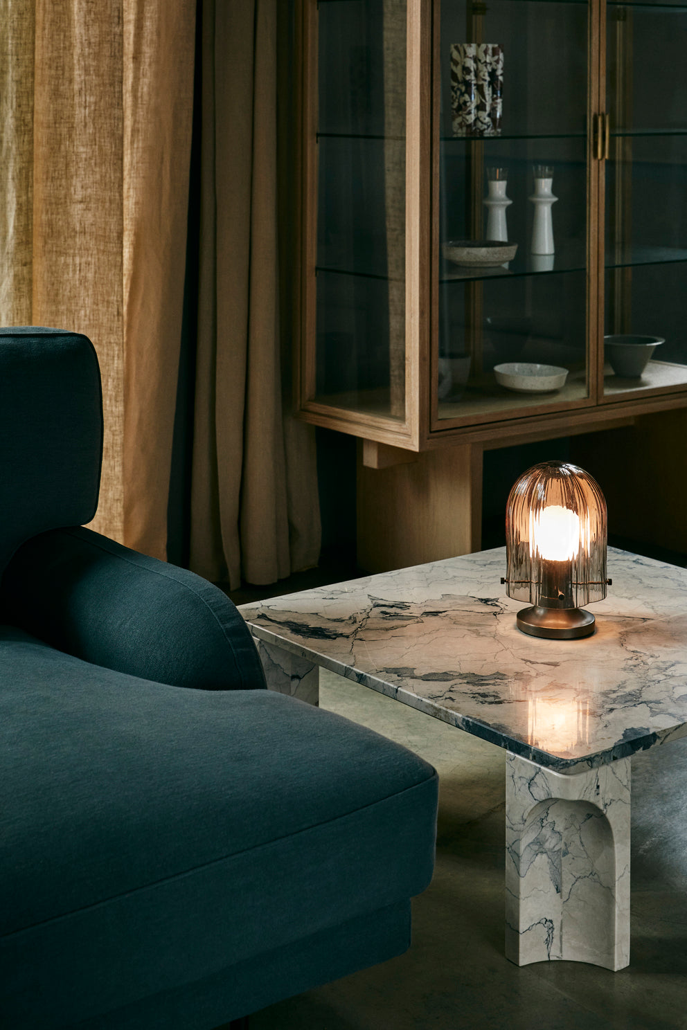 SEINE Pink Glass Table Lamp