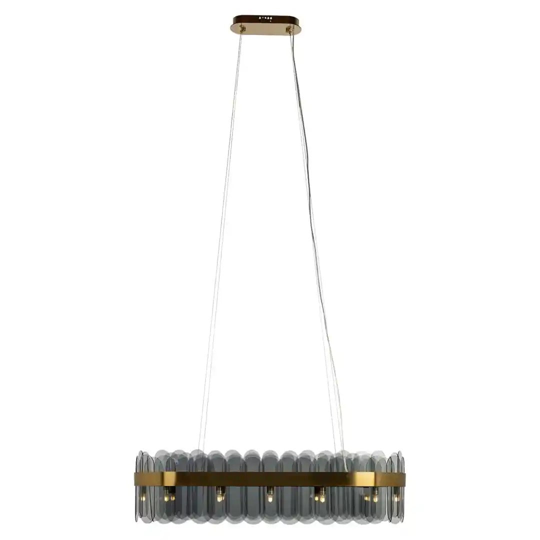 Kronleuchter JULIO Glas mit Gold