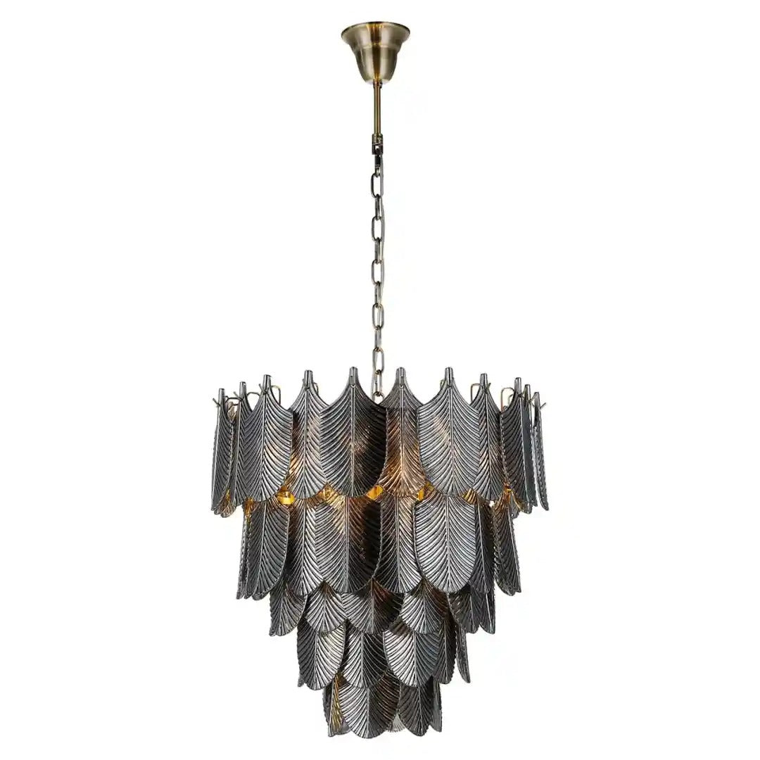 Glaskronleuchter DIVINE schwarz