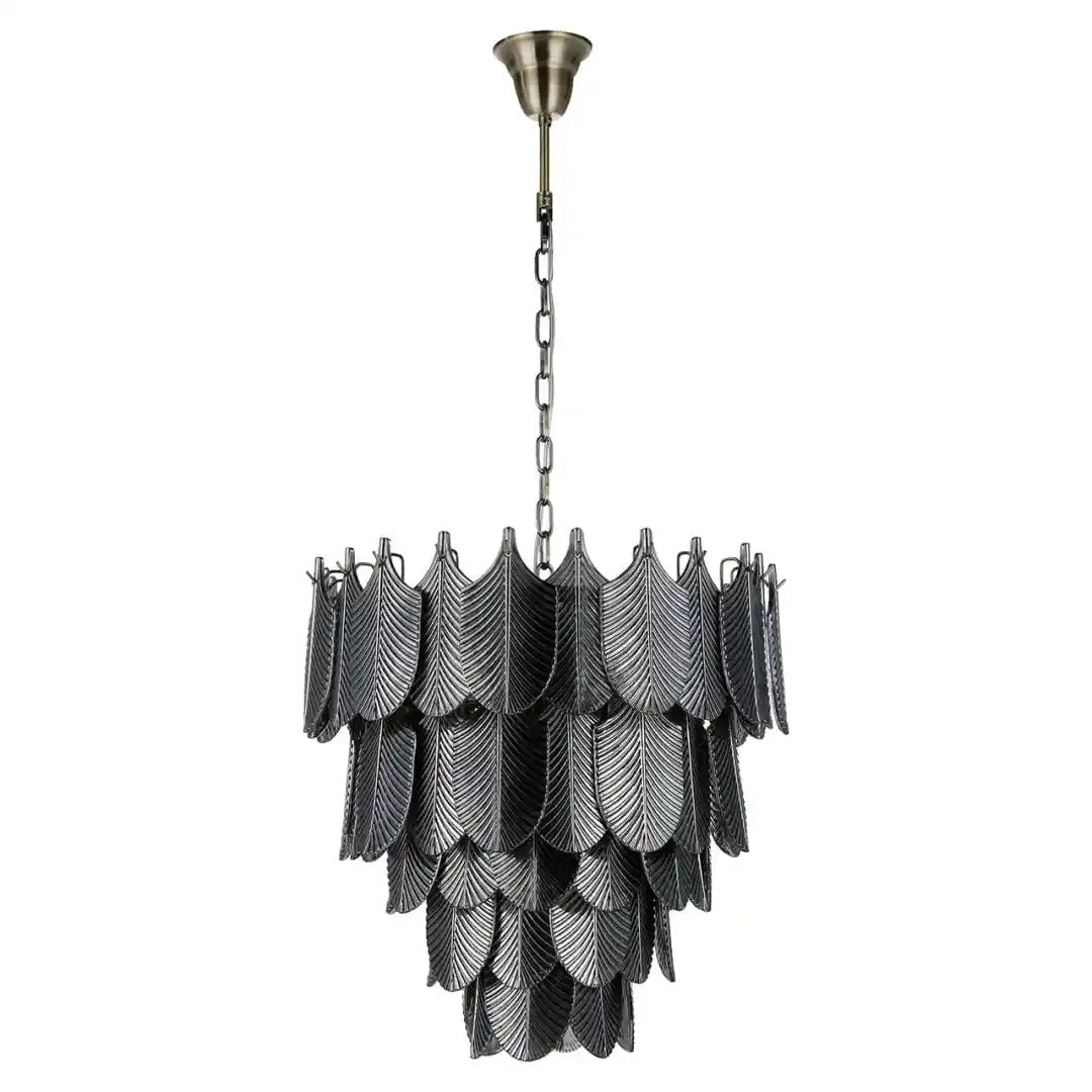 Glaskronleuchter DIVINE schwarz