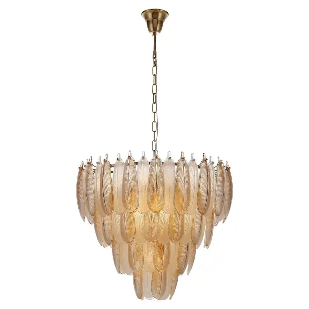 Glaskronleuchter CHLOE gold