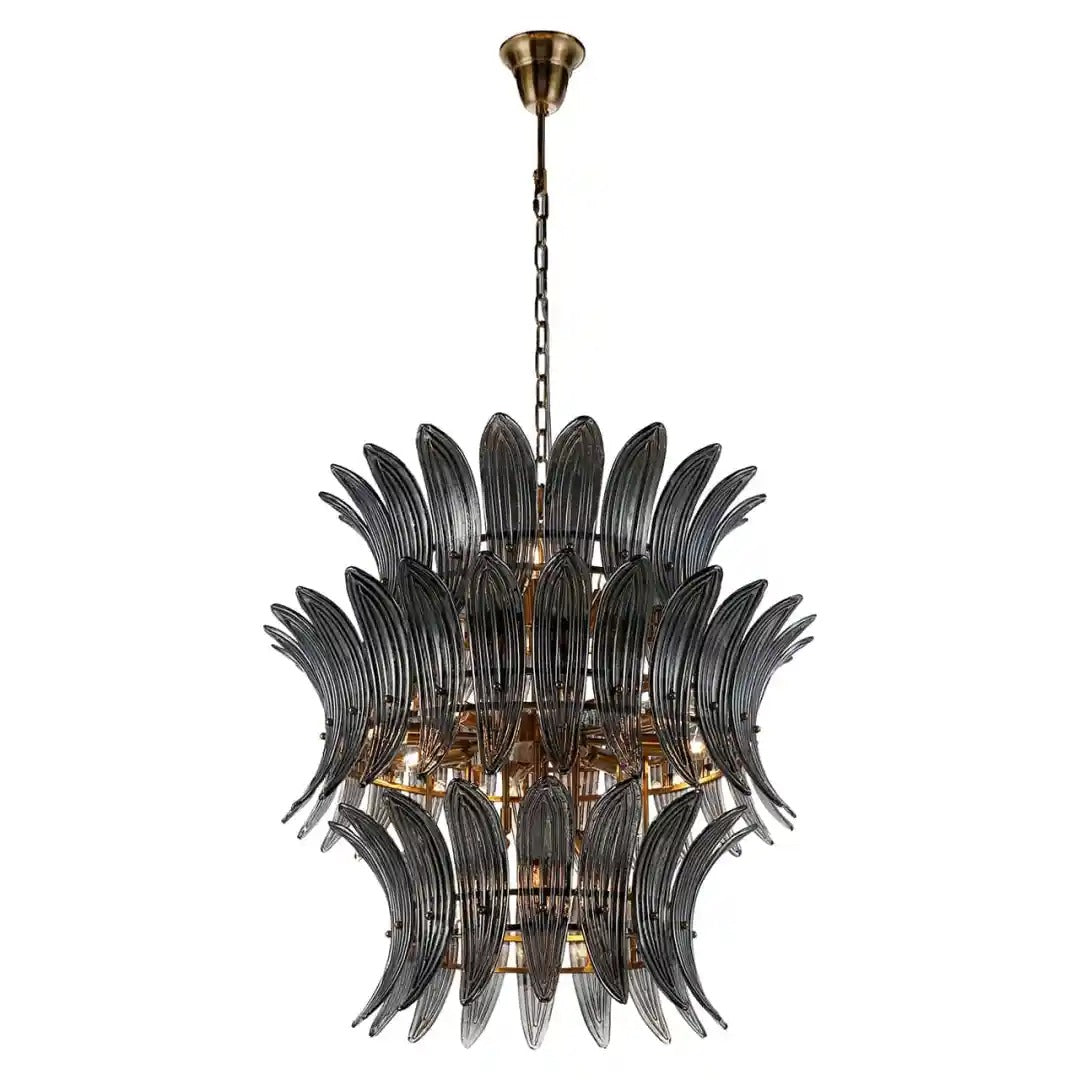 Salina Pendelleuchte mit rauchigem Glas