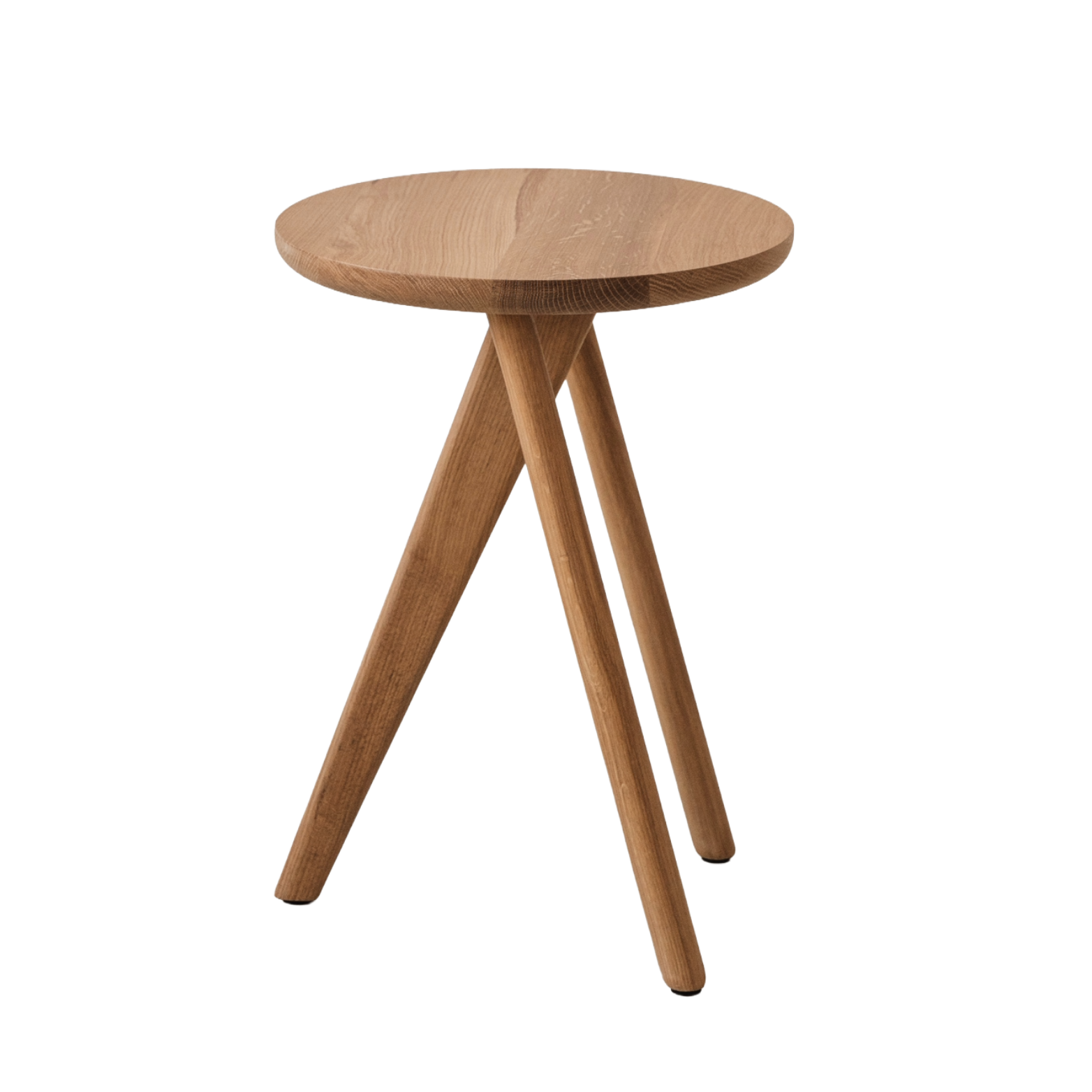 CARRIE Round Oak Side Table