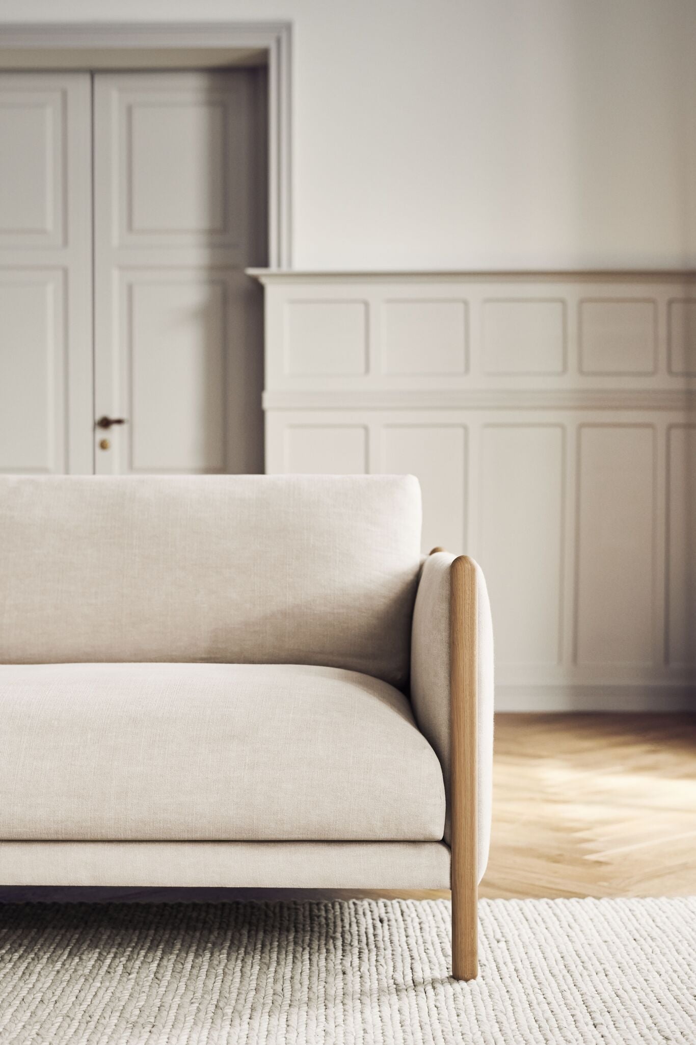 3-Personen-Sofa Hayden Oak Basis