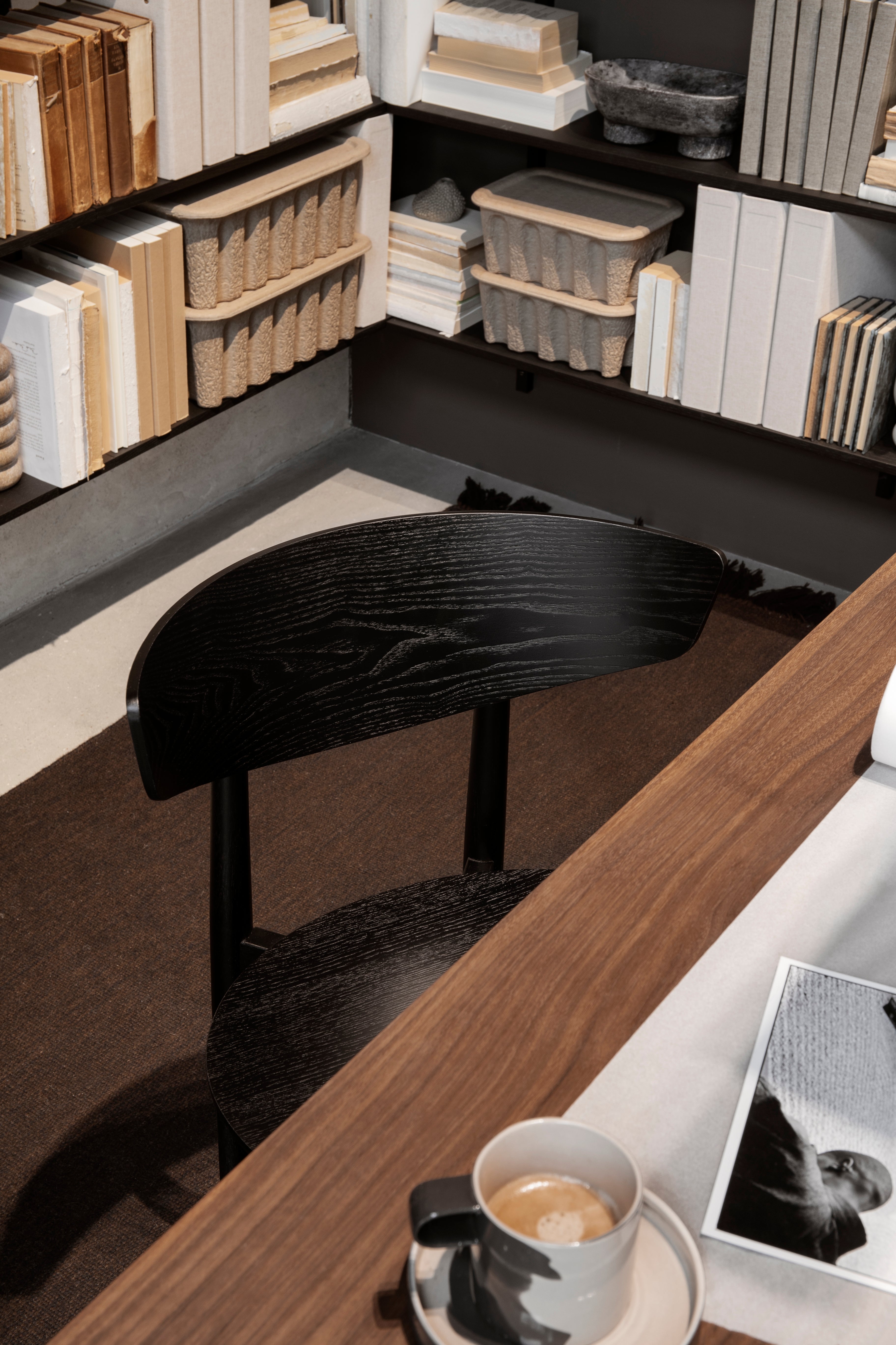 Stuhl Herman Wood Black Buk