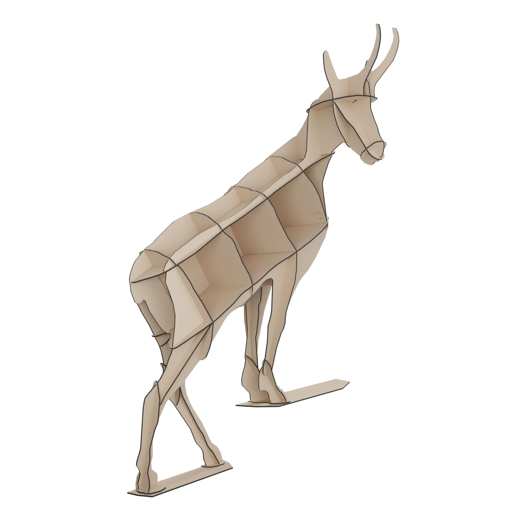HORACE beige wall shelf