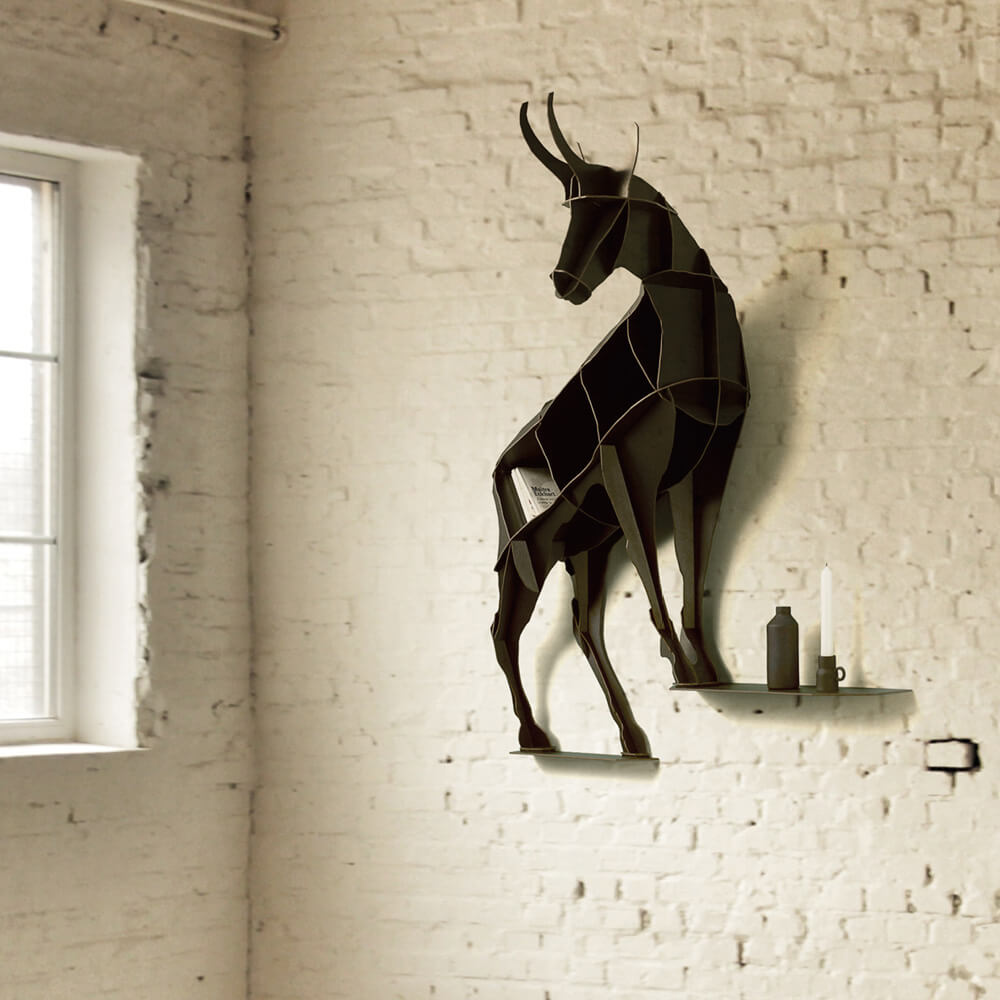 HORACE beige wall shelf
