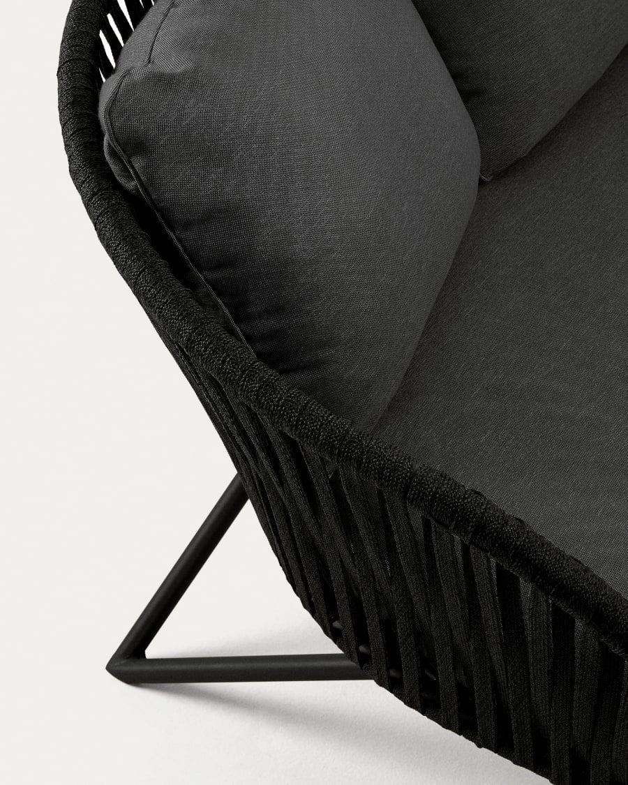 Garden sofa Branie black