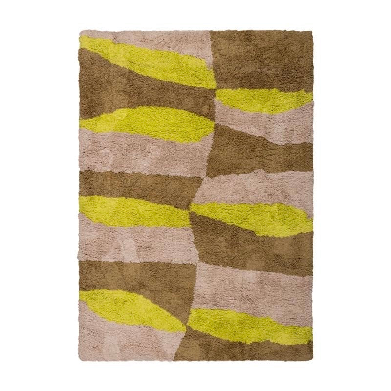 Teppich MUSA beige mit Limette