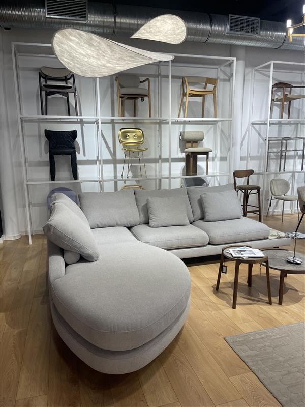 DUMBO Gray Corner Sofa - Display Model