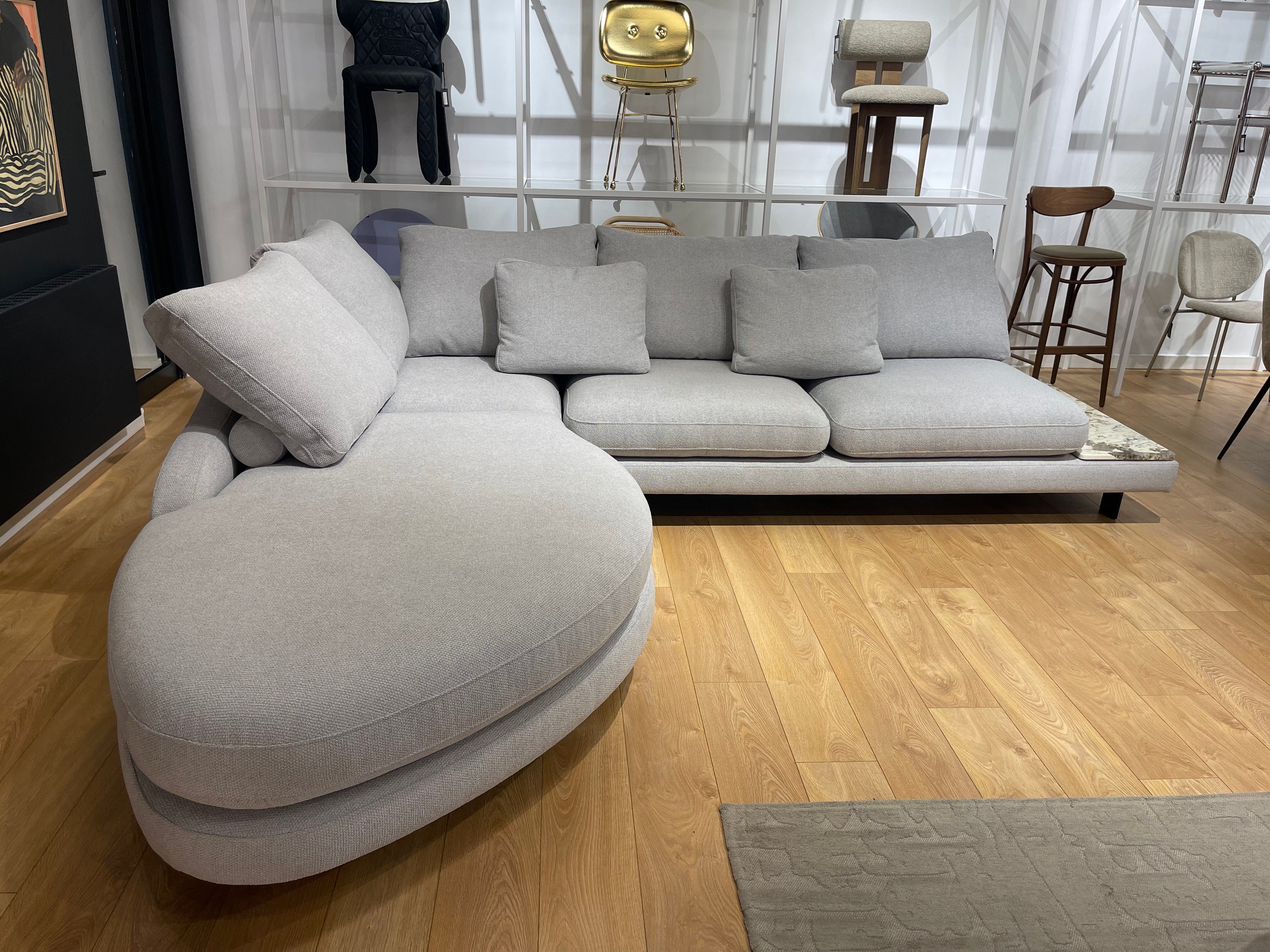 DUMBO Gray Corner Sofa - Display Model