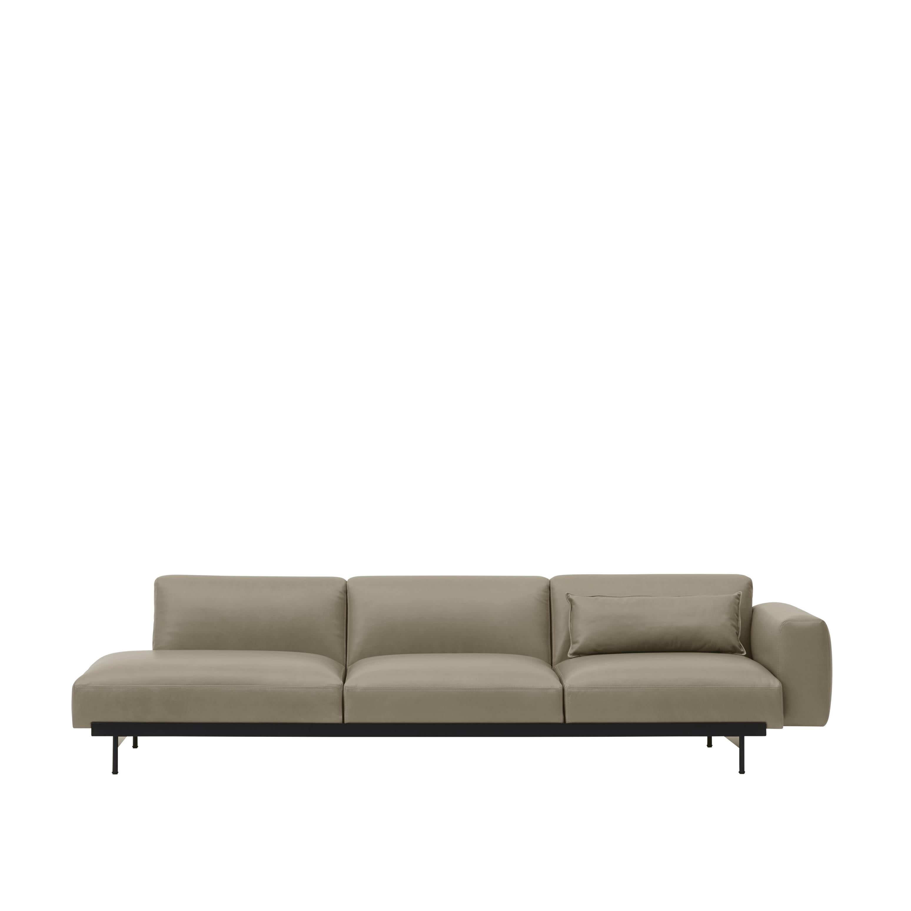 3-Seater Open Left-Arm Sofa IN SITU Upholstered