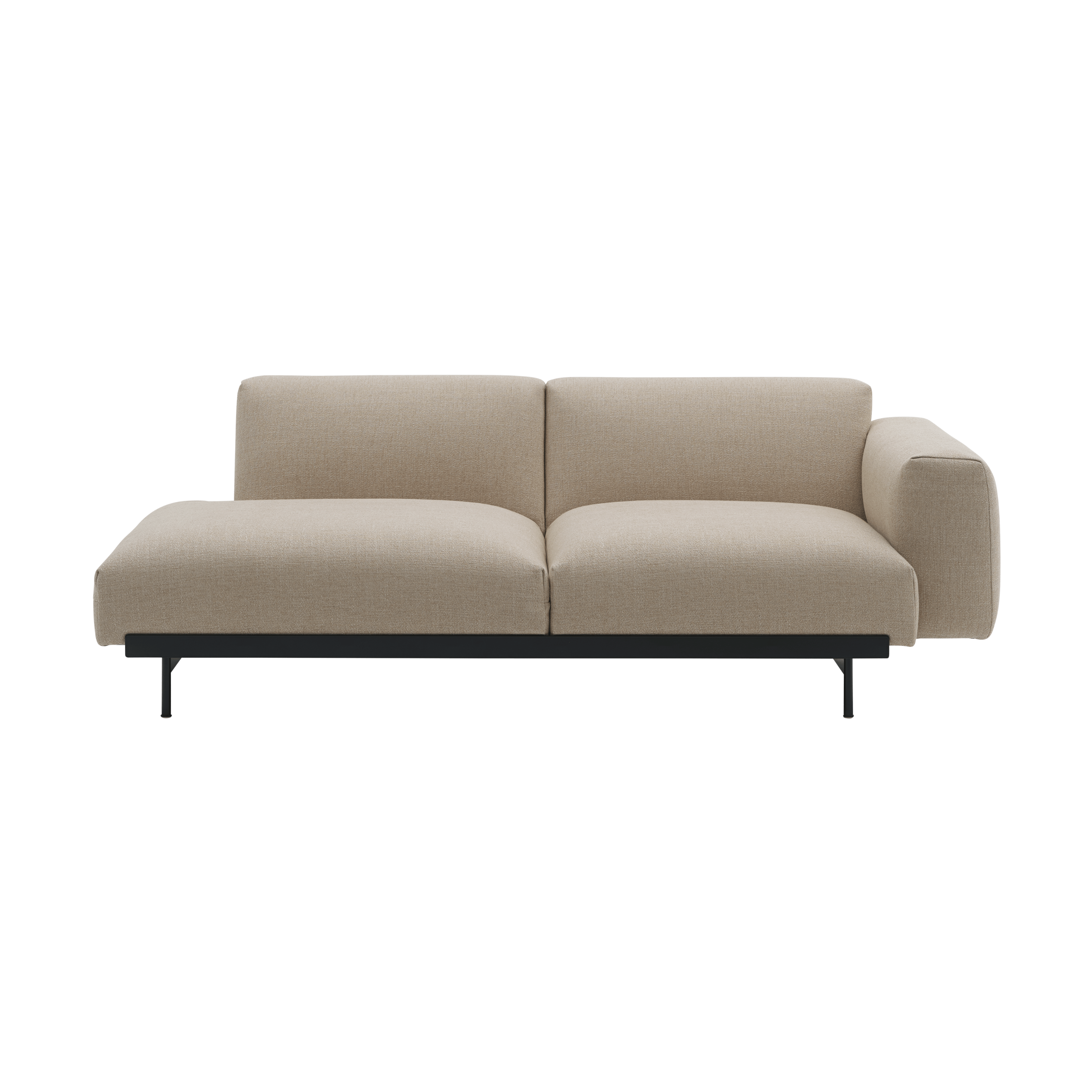 2-Seater Open Left-Arm Sofa IN SITU Upholstered