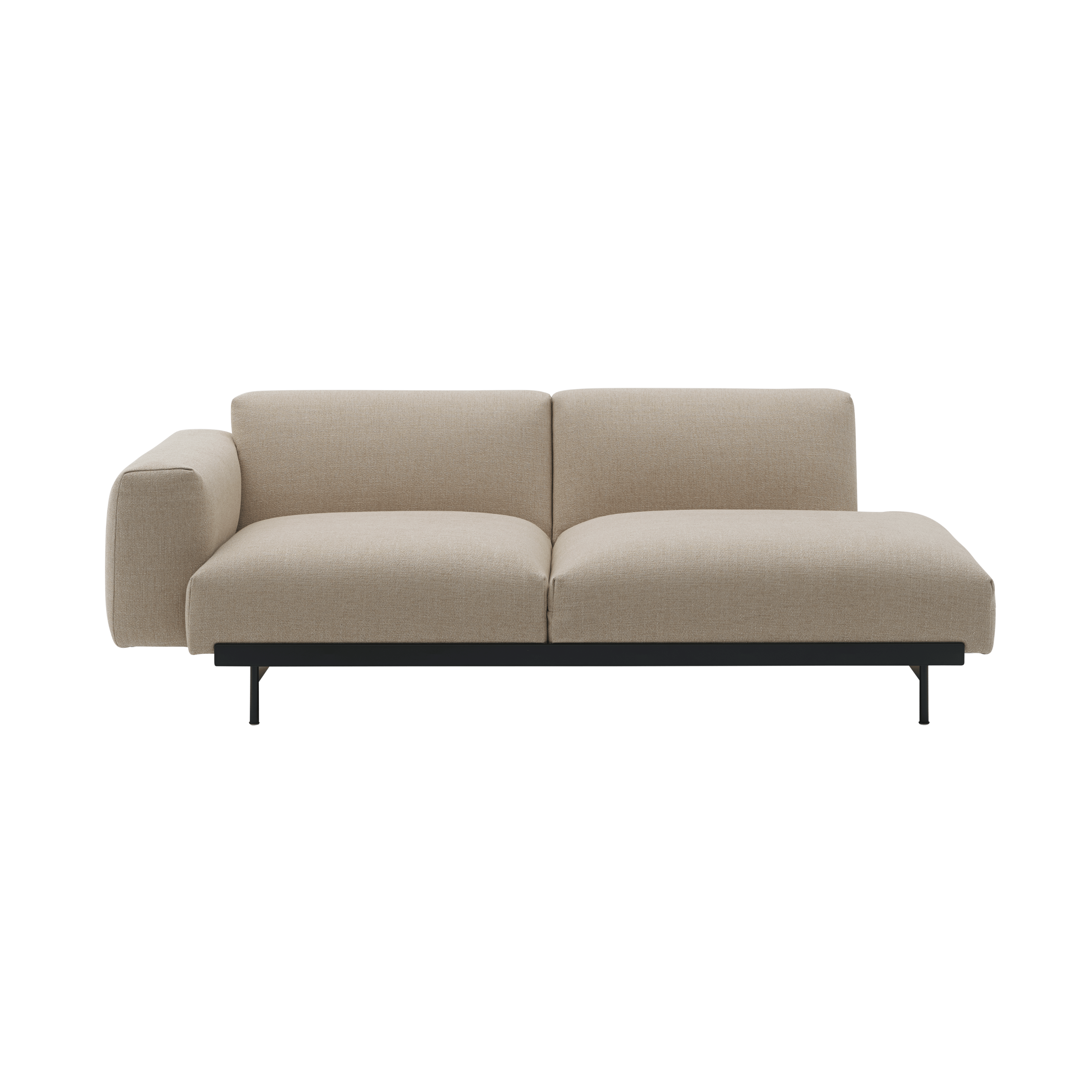 2-Seater Open Right-Arm Sofa IN SITU Upholstered